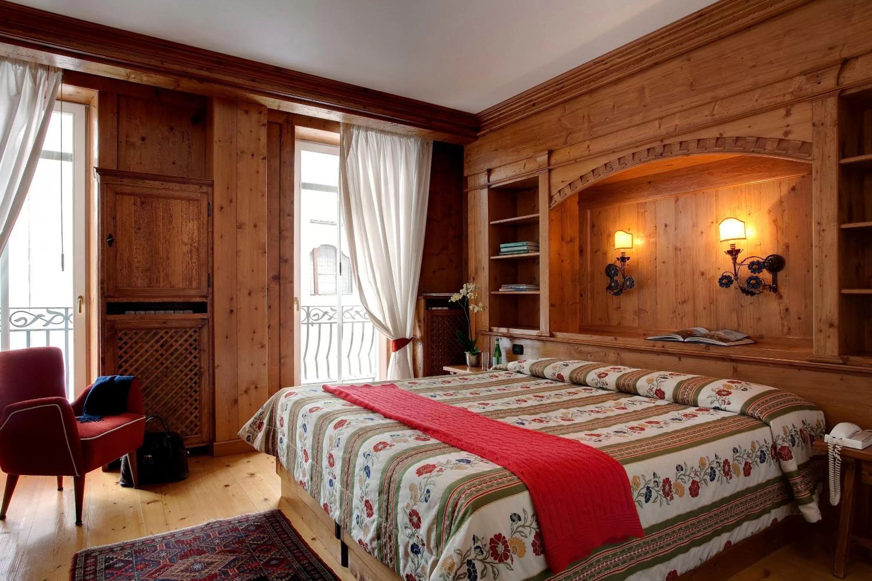 Bed in Hotel Cortina