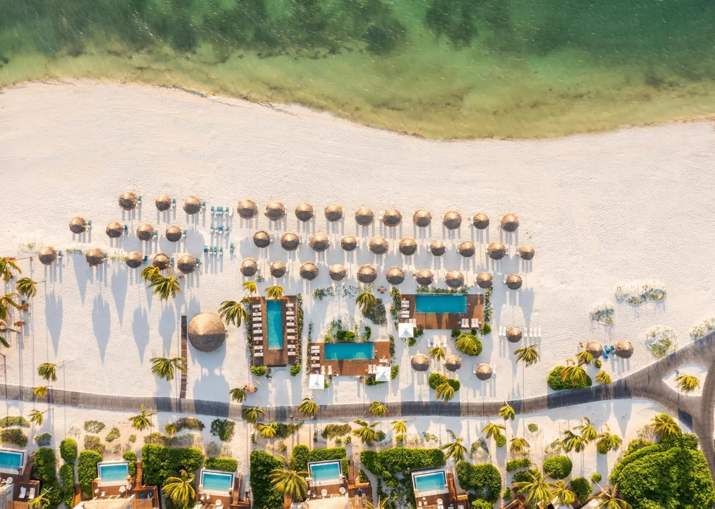 Beach, Bird's-eye View in Fairmont Mayakoba