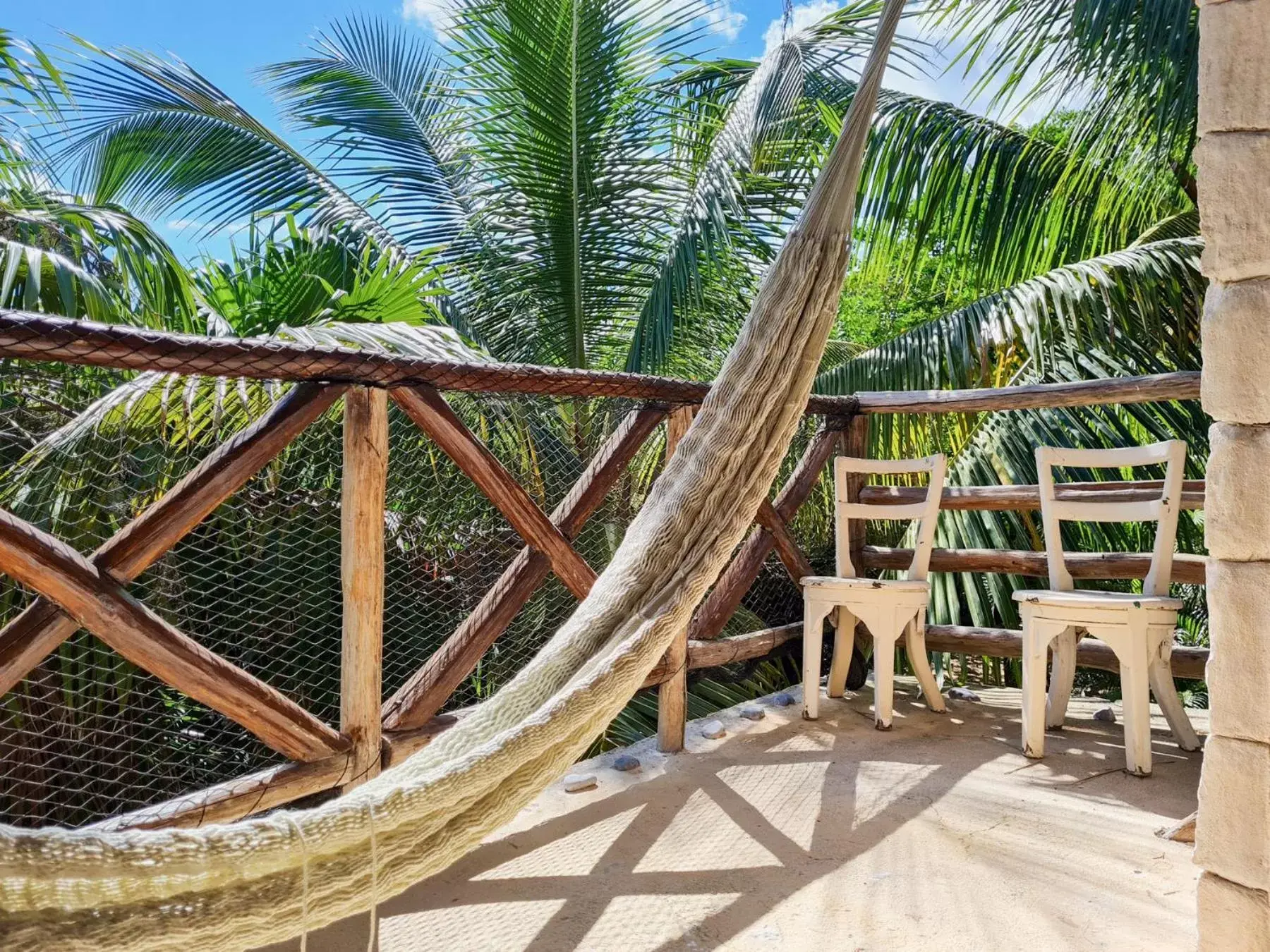 Inner courtyard view in La Casa de Mia Tulum