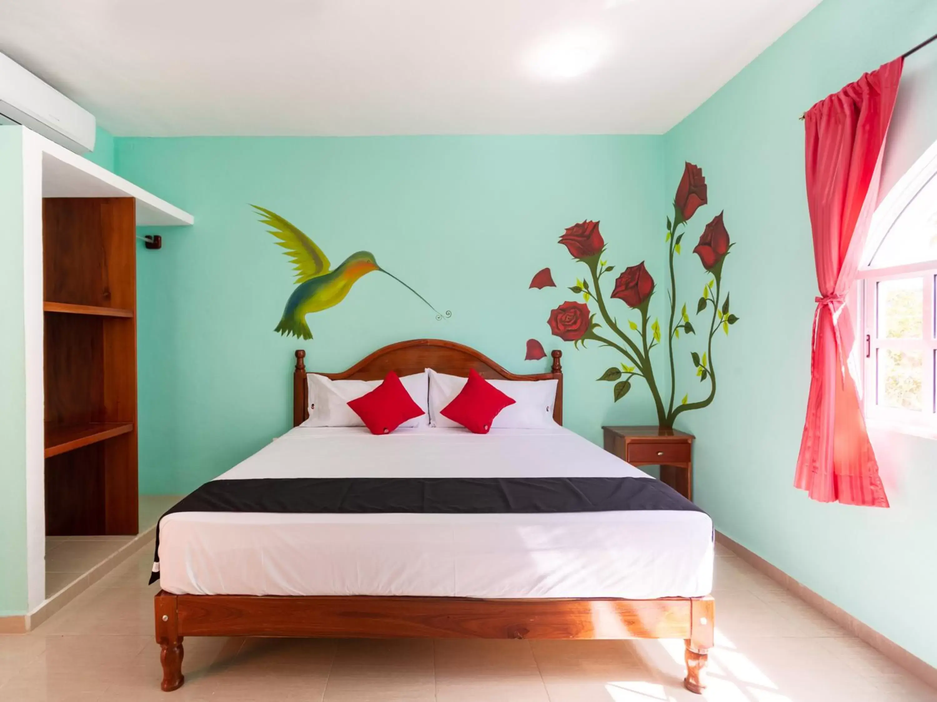 Bedroom, Bed in Hotel Hacienda Bacalar