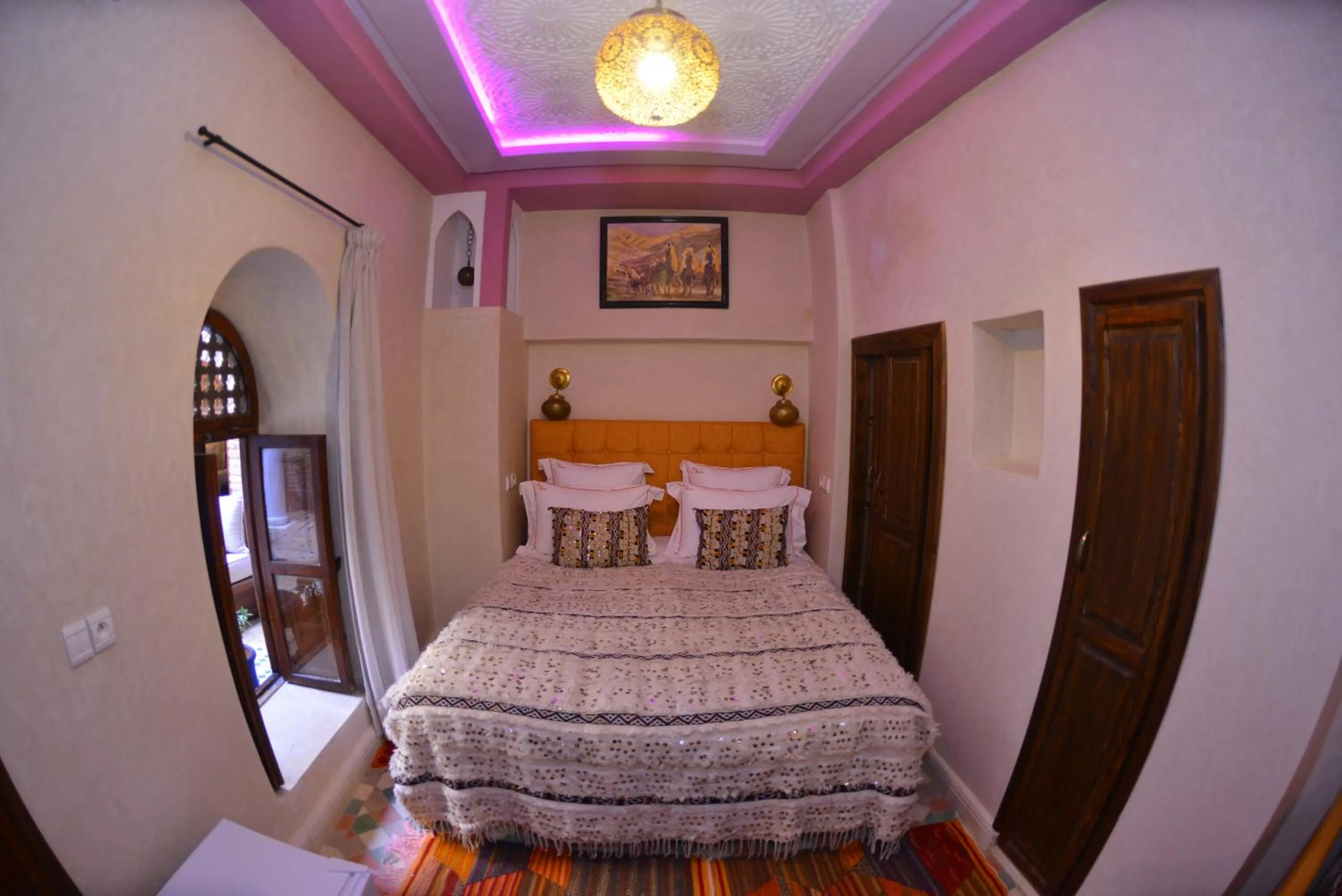 Bed in Riad Hidden