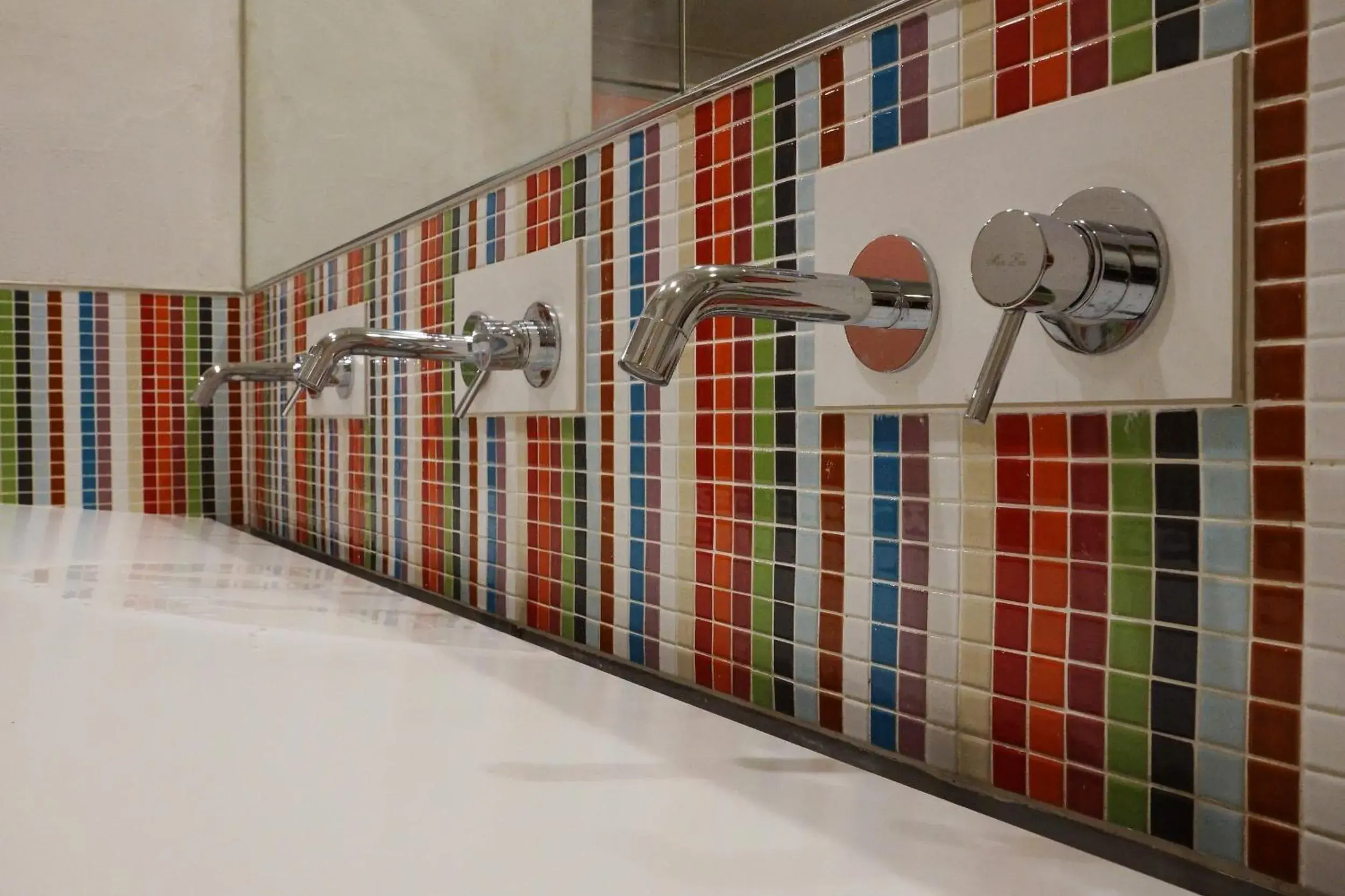 Shower in Colormix Hotel and Hostel