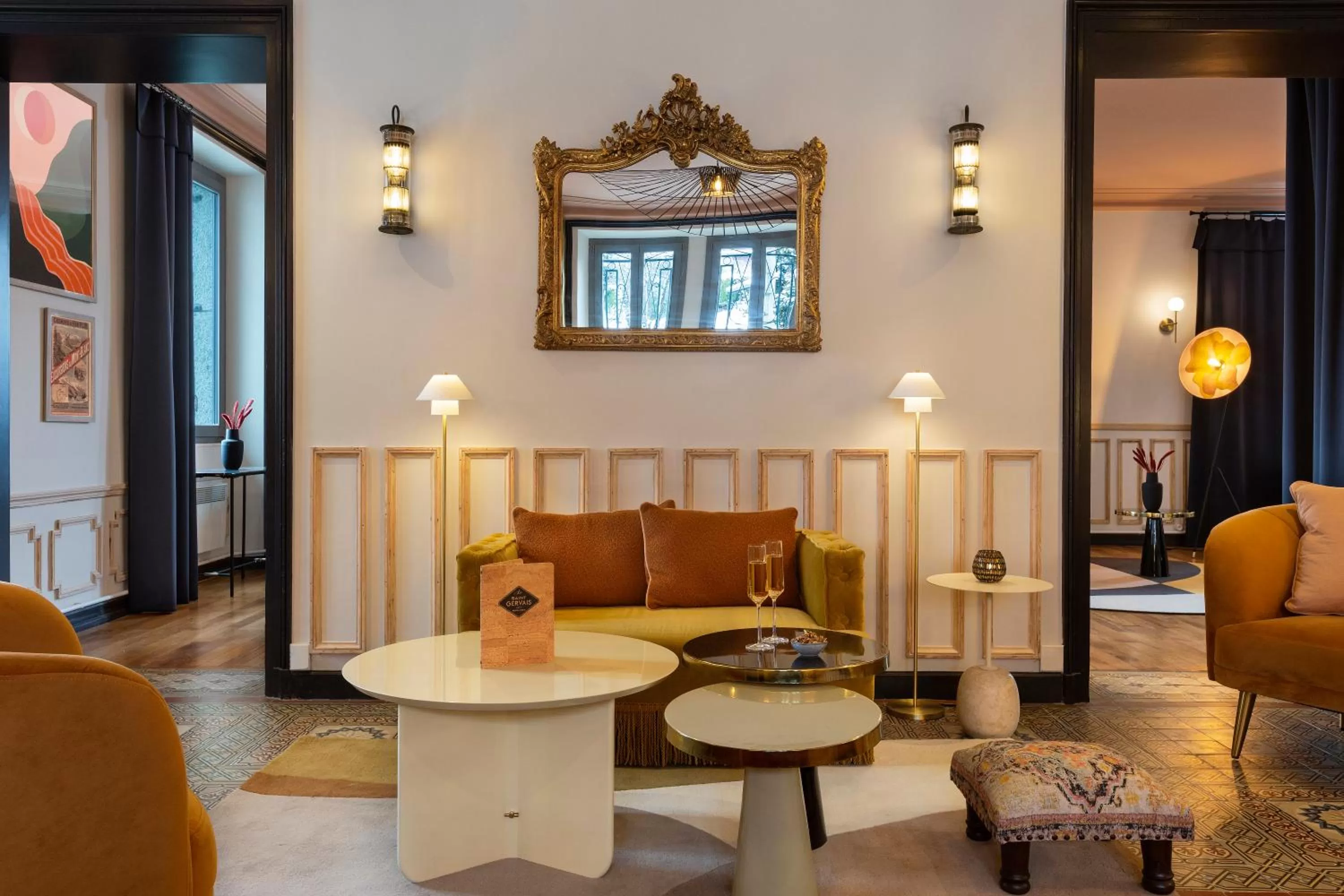 Lounge or bar in Le Saint Gervais Hotel & Spa Handwritten Collection