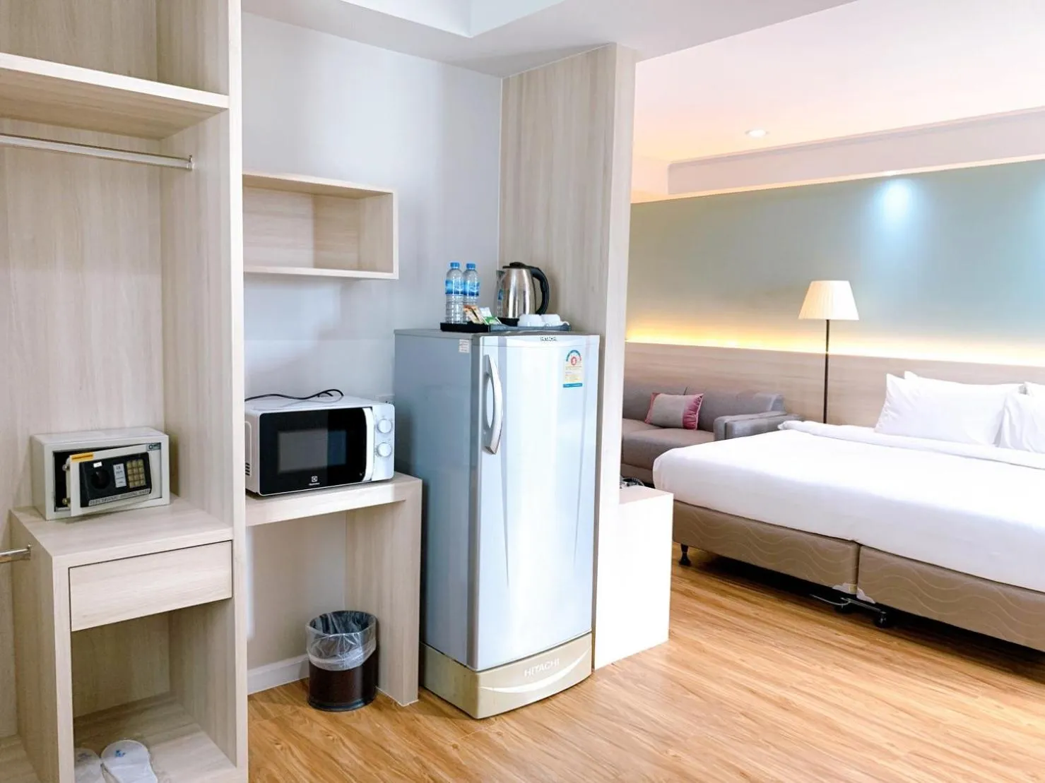 minibar, Bed in Miloft Sathorn Hotel - SHA Plus Certified