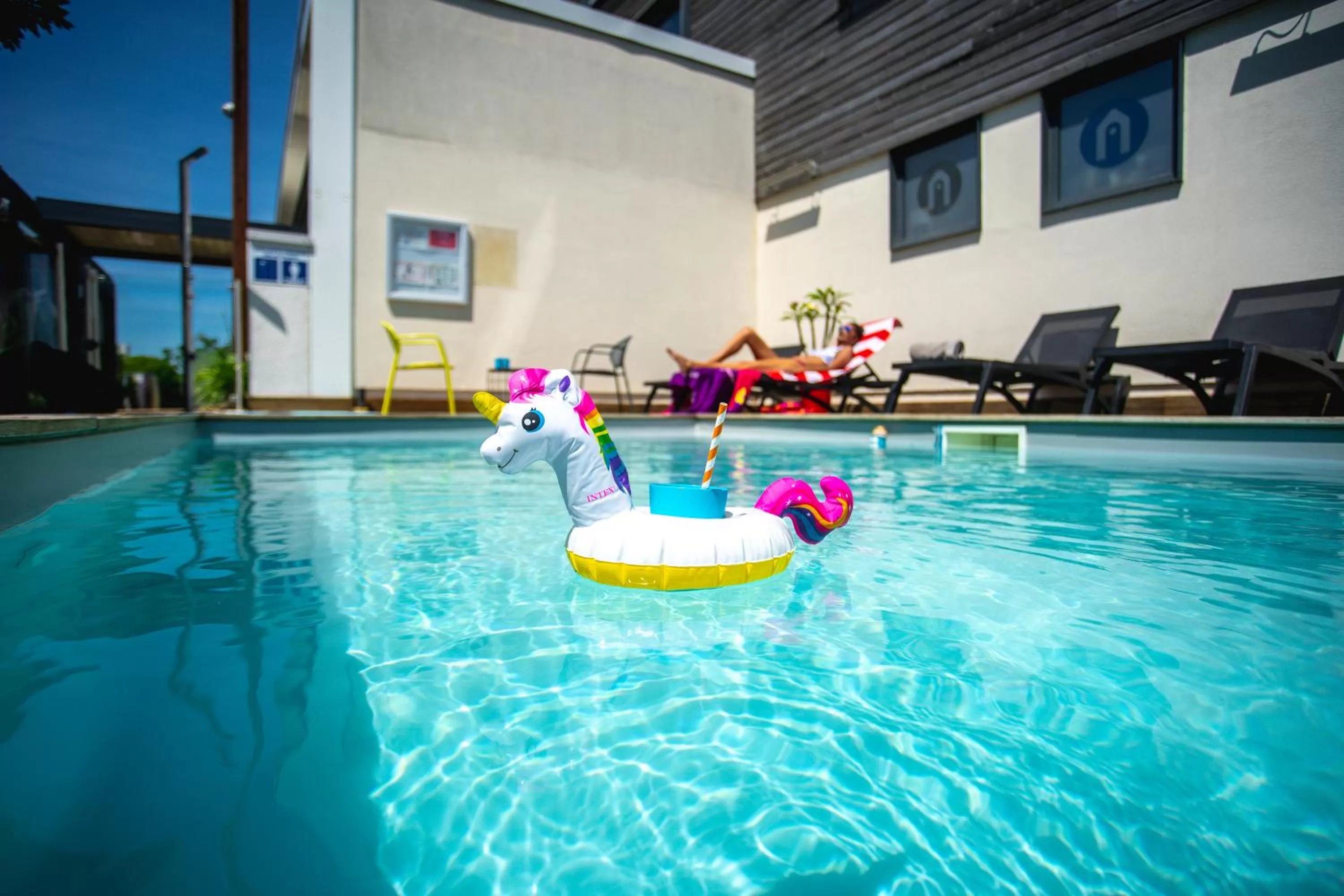 Swimming pool in Campanile Carcassonne Est - La Cité