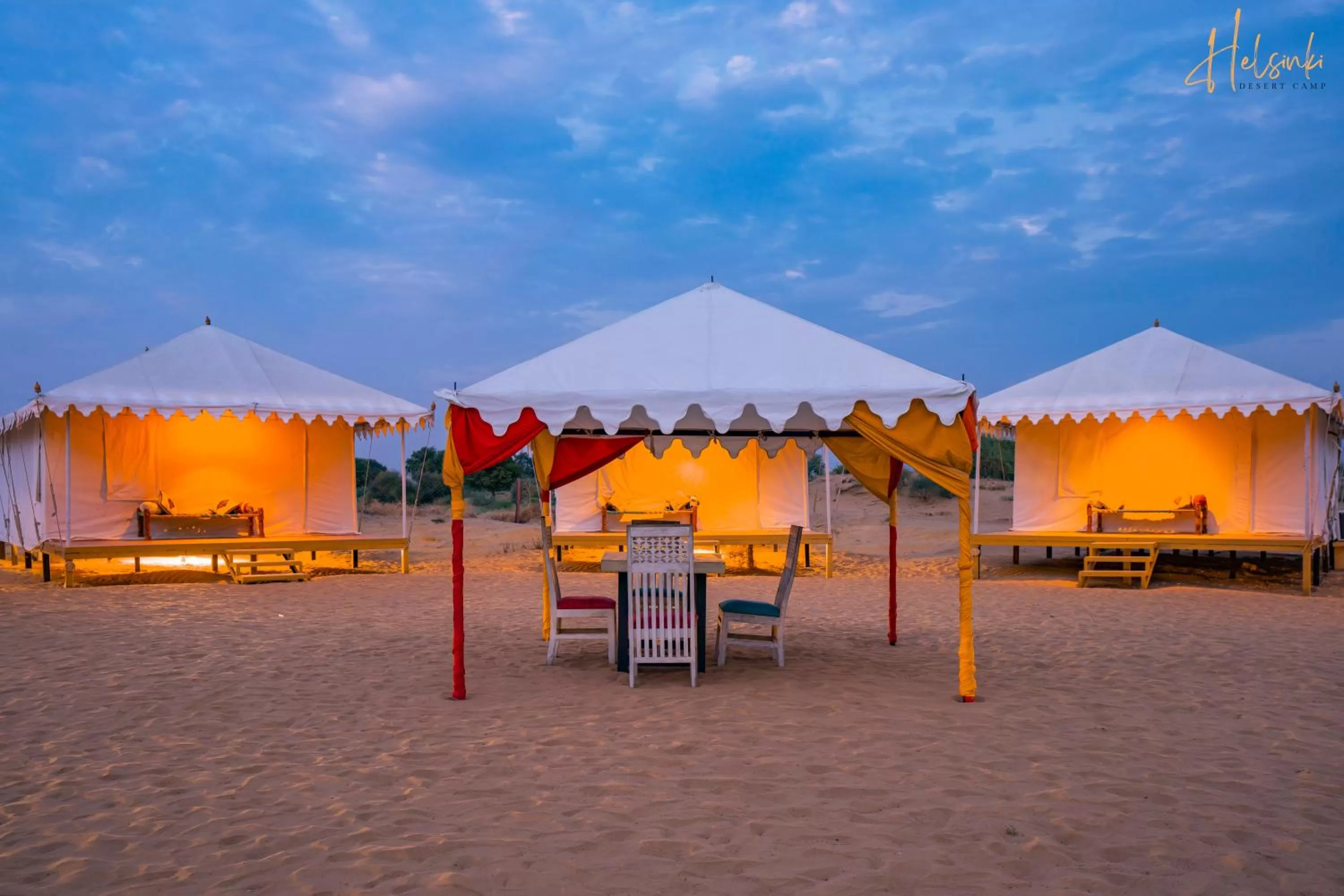Patio in Helsinki Desert Camp