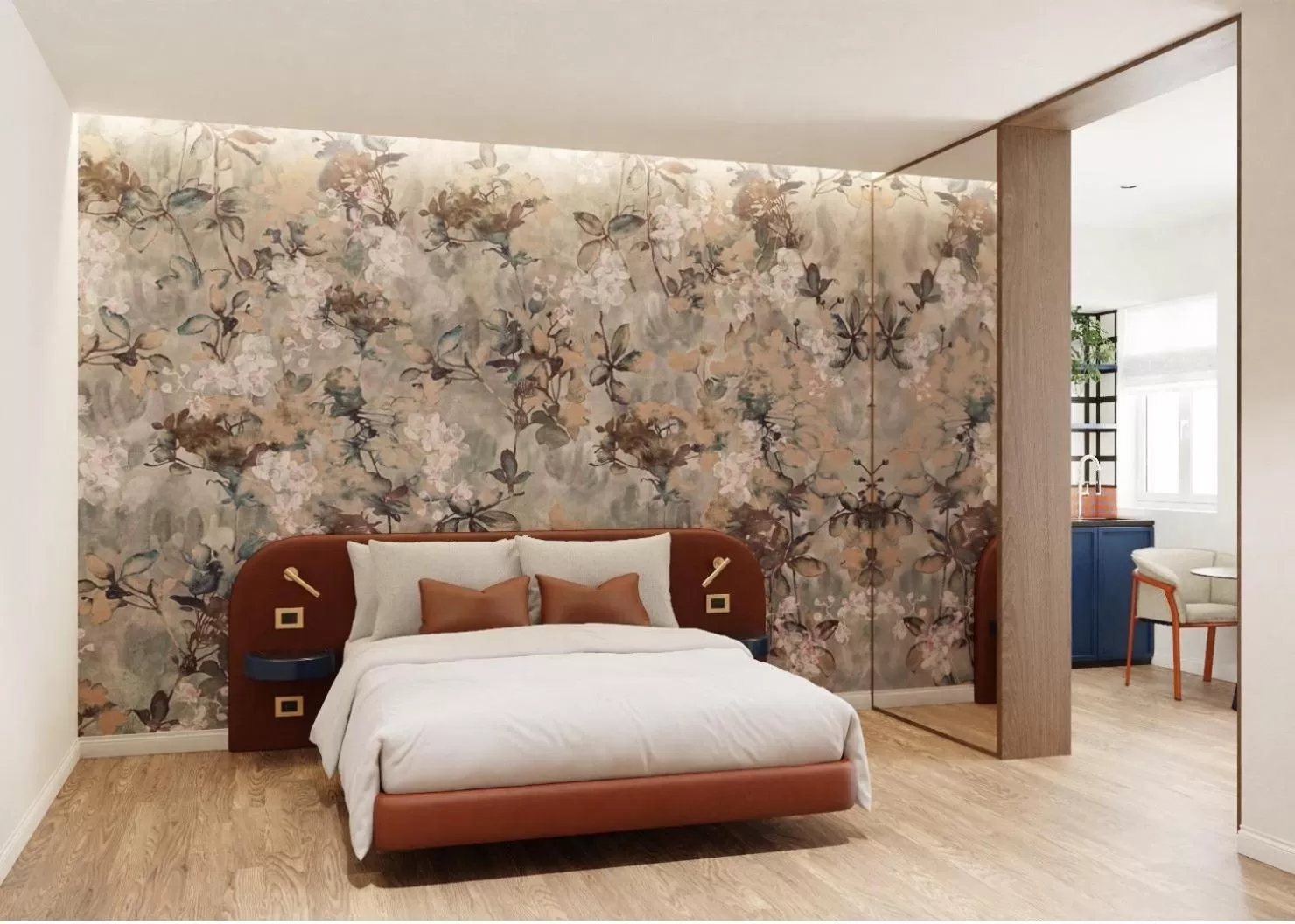 Bed in Hotel Ungheria Varese 1946