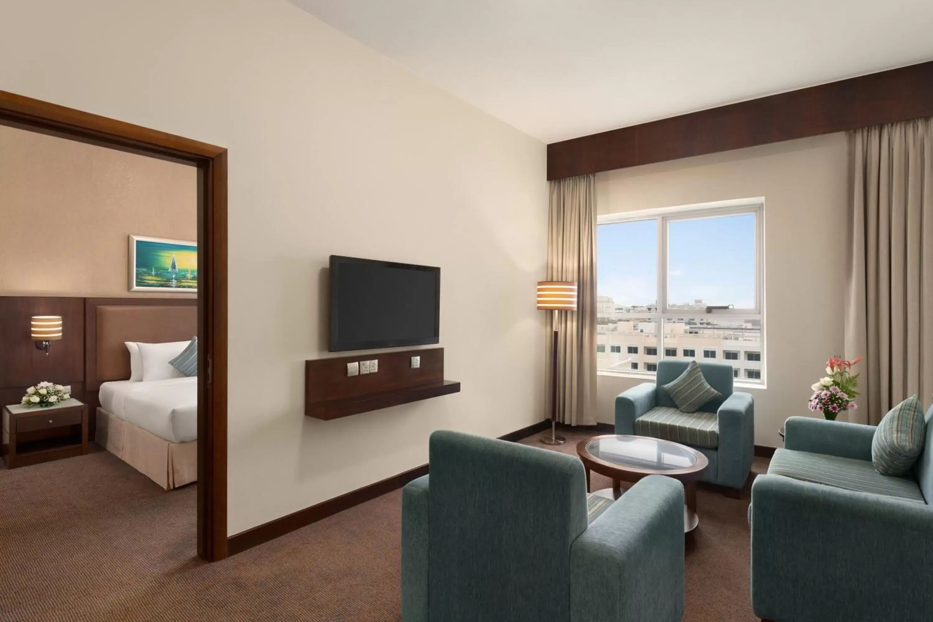 Property building, Bed in Ramada by Wyndham Dubai Deira Property building, Bed in Ramada by Wyndham Dubai Deira