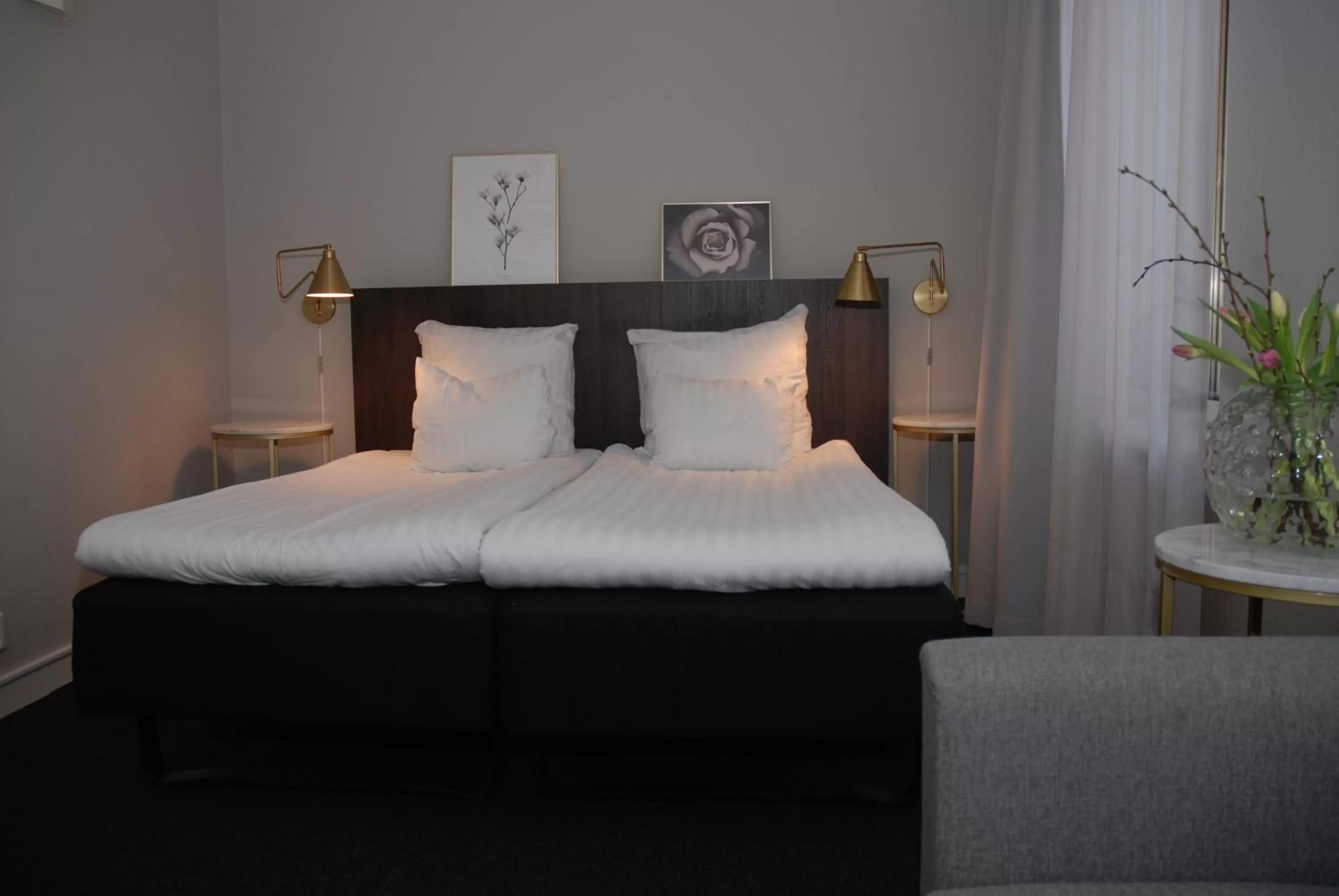 View (from property/room), Bed in Piteå Stadshotell