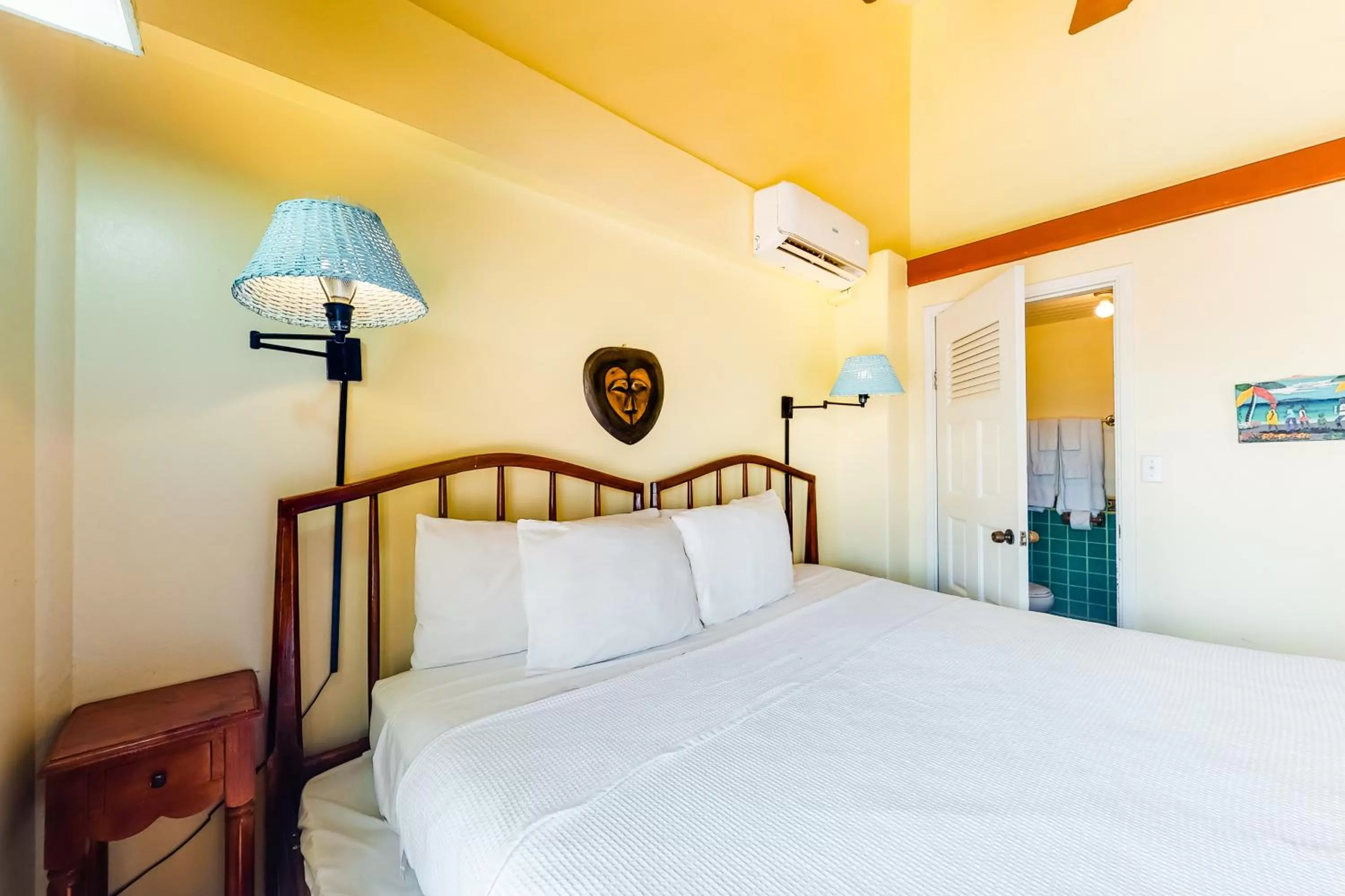 Bed in Condo #26 @ Beachside Villas