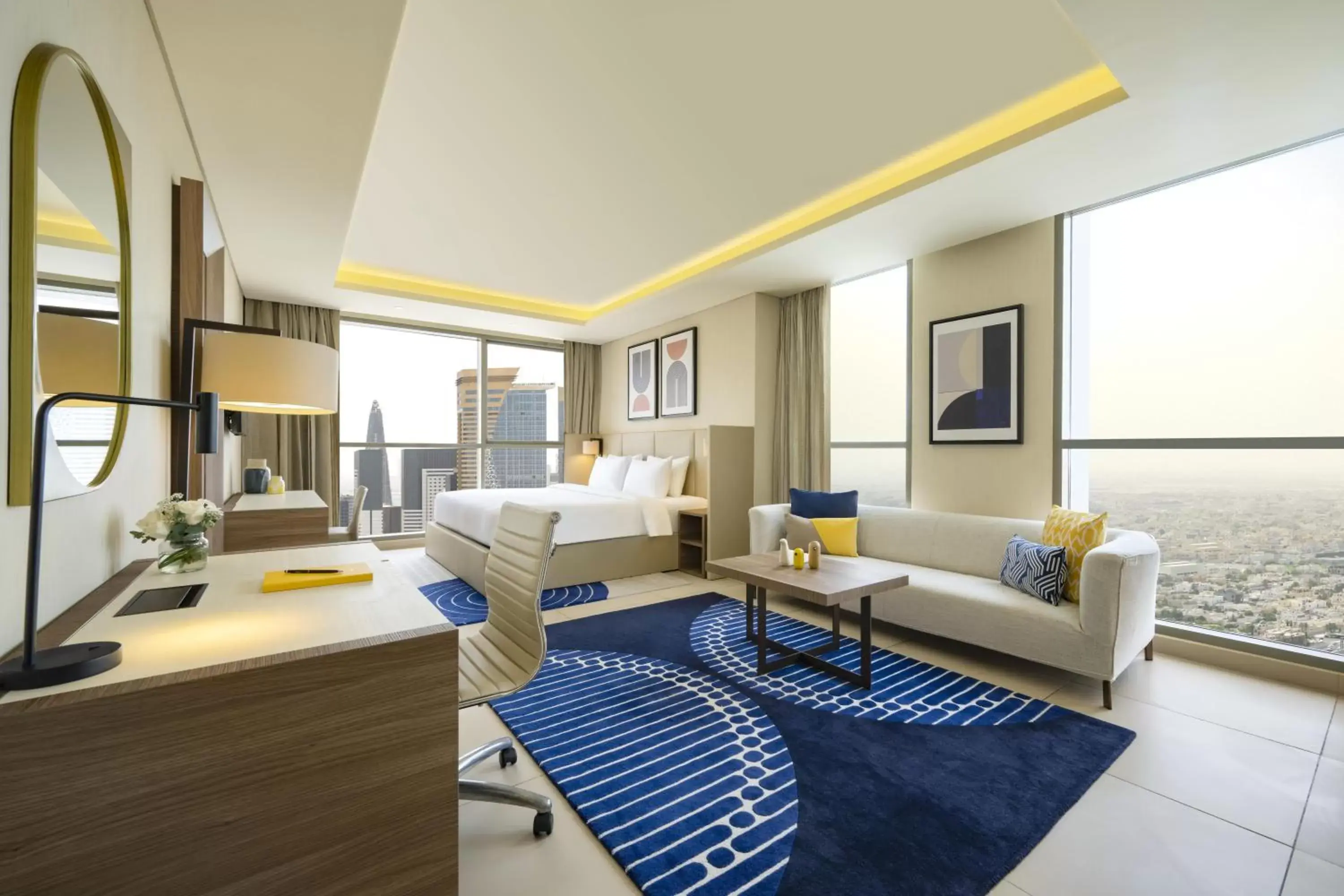 Living room, Seating Area in voco Doha West Bay Suites, an IHG Hotel