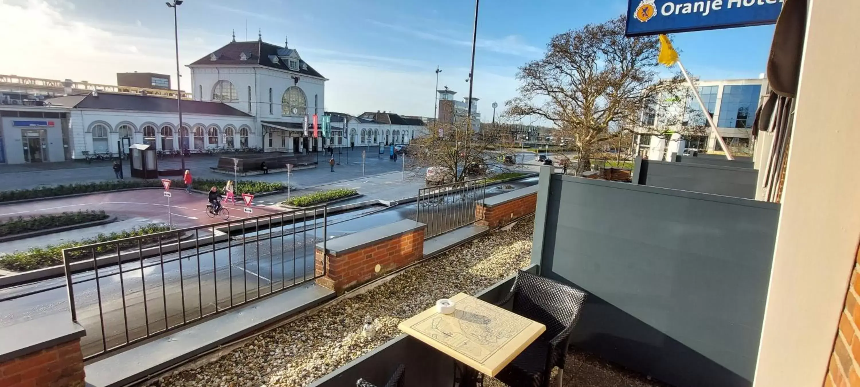 Balcony/Terrace in Oranje Hotel Leeuwarden