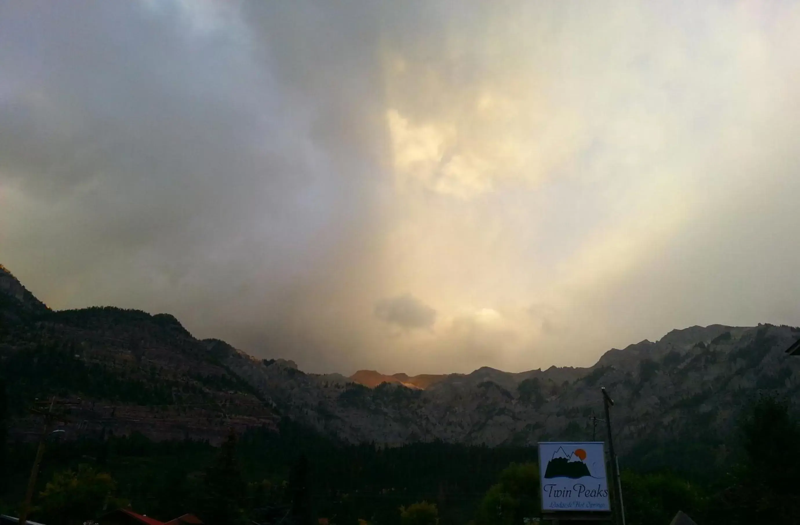 View (from property/room), Mountain View in Twin Peaks Lodge & Hot Springs