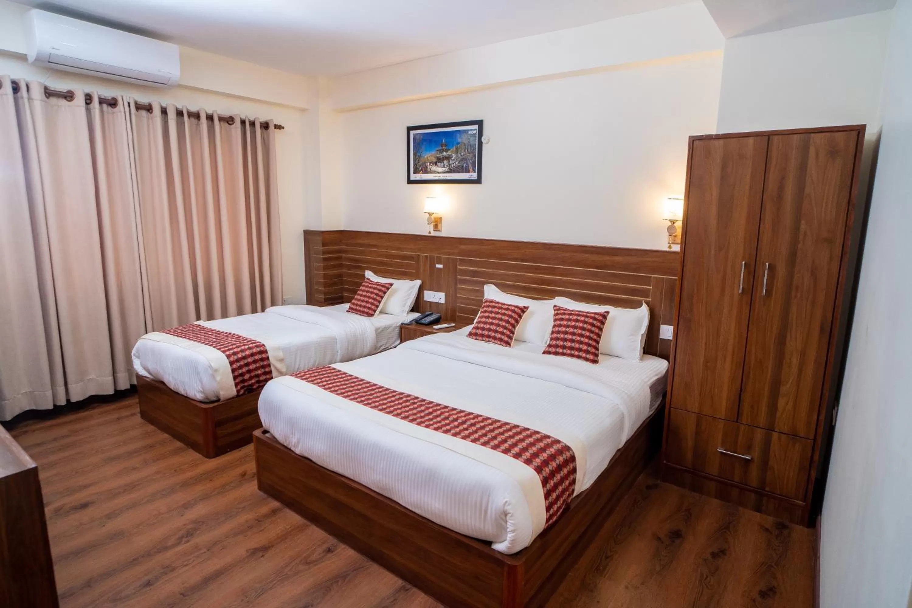 Bed in Madhuban Hotel