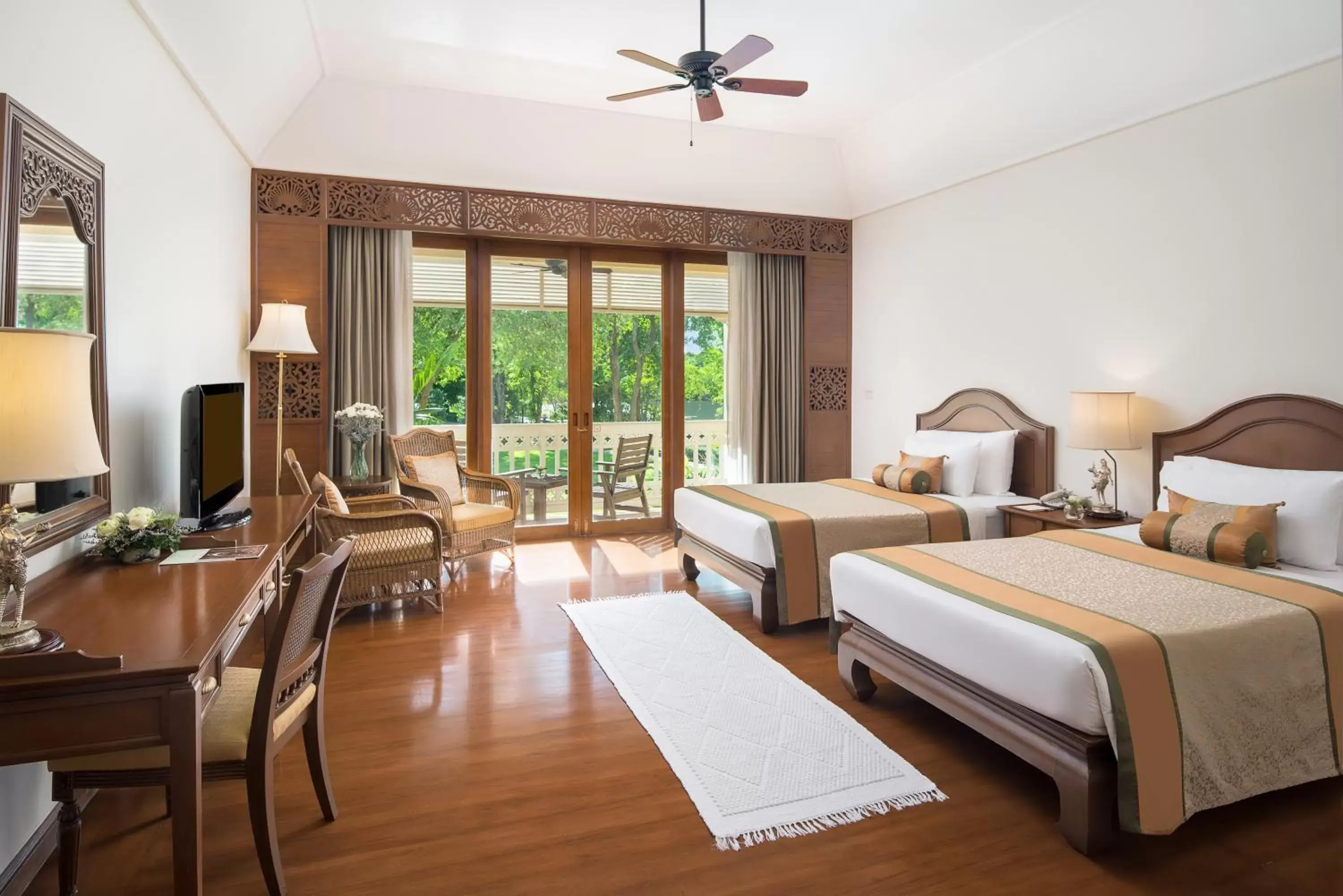 Bed in Dheva Mantra Resort Bed in Dheva Mantra Resort