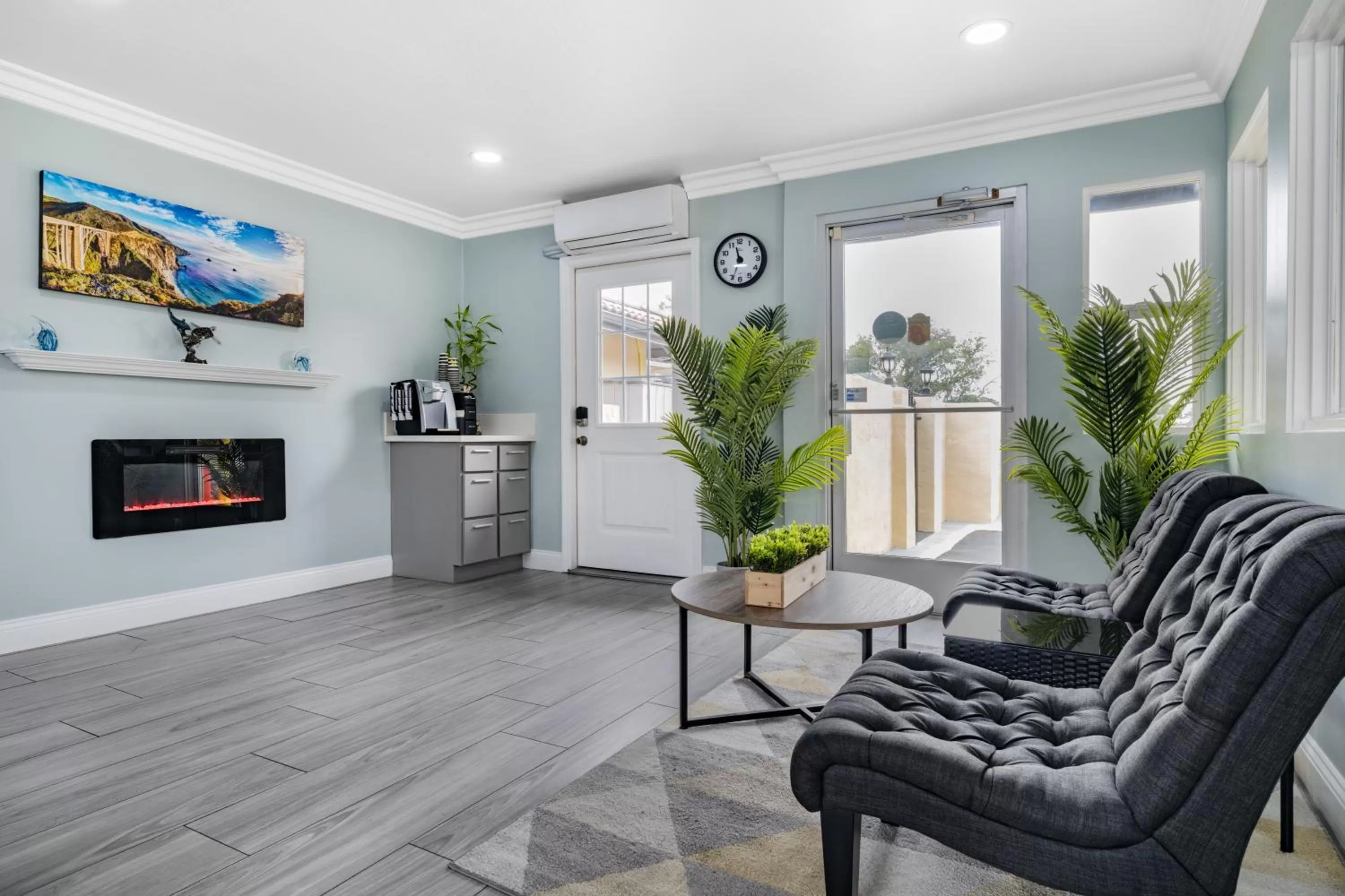 Seating area in Aura Inn Monterey