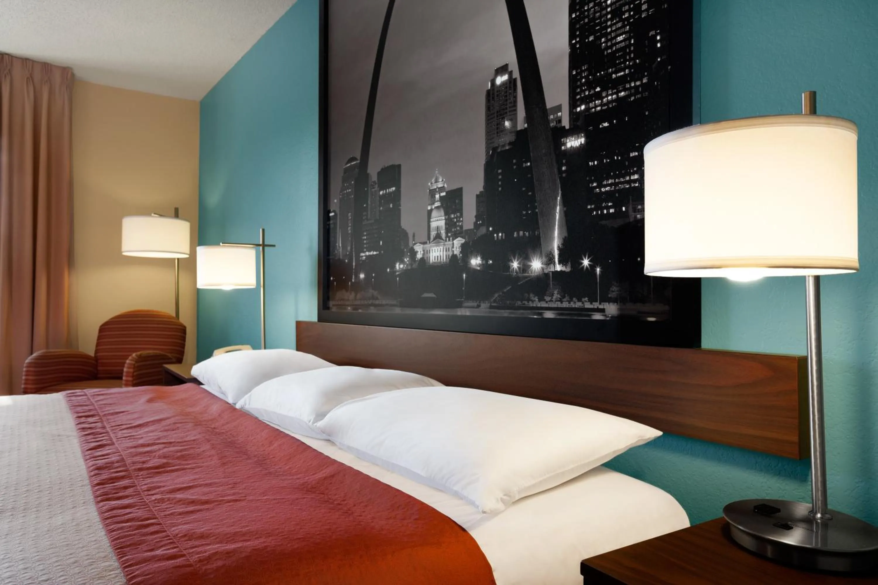 Bed in Super 8 by Wyndham Collinsville St. Louis