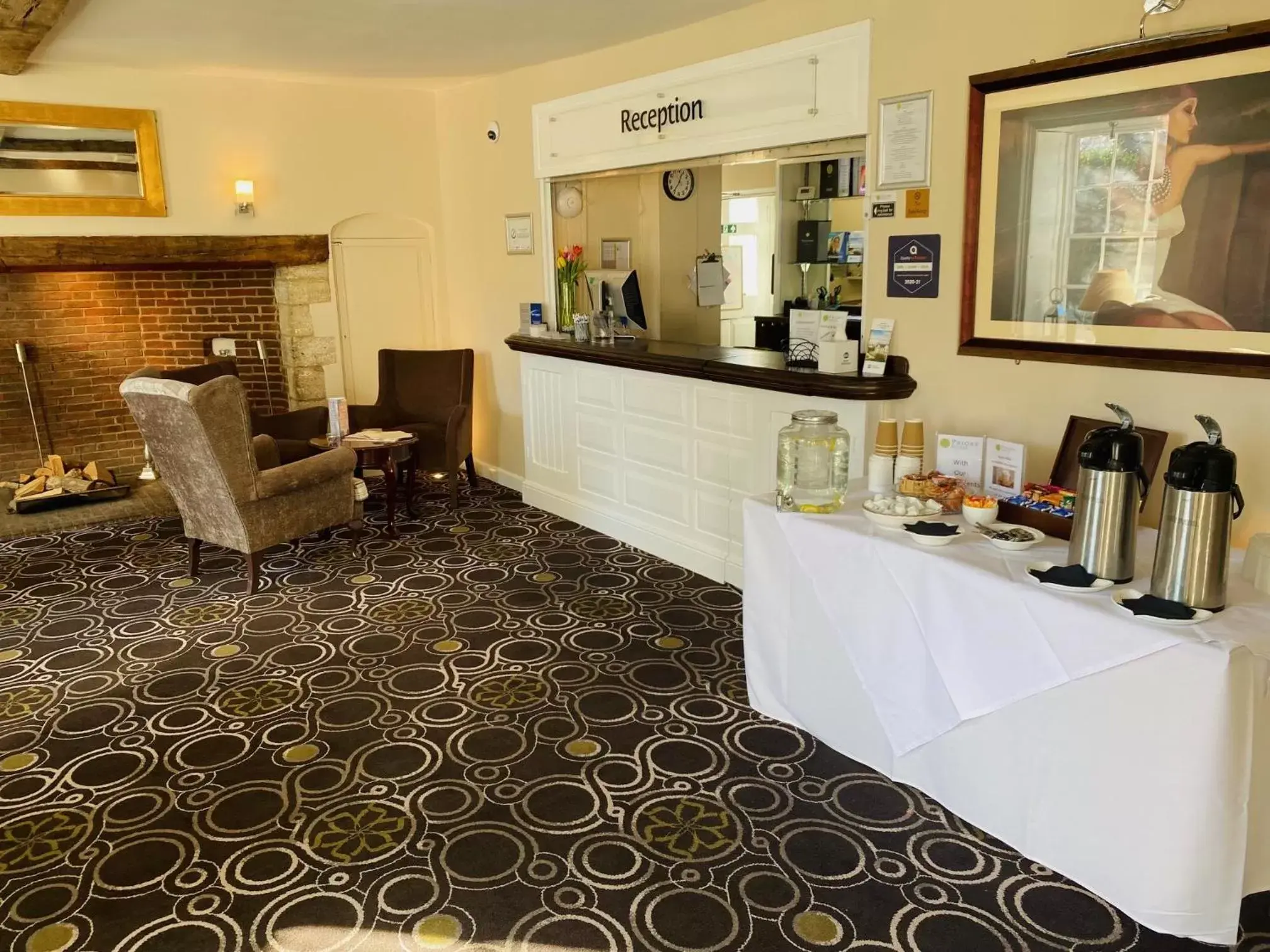 Lobby or reception in Best Western Priory Hotel