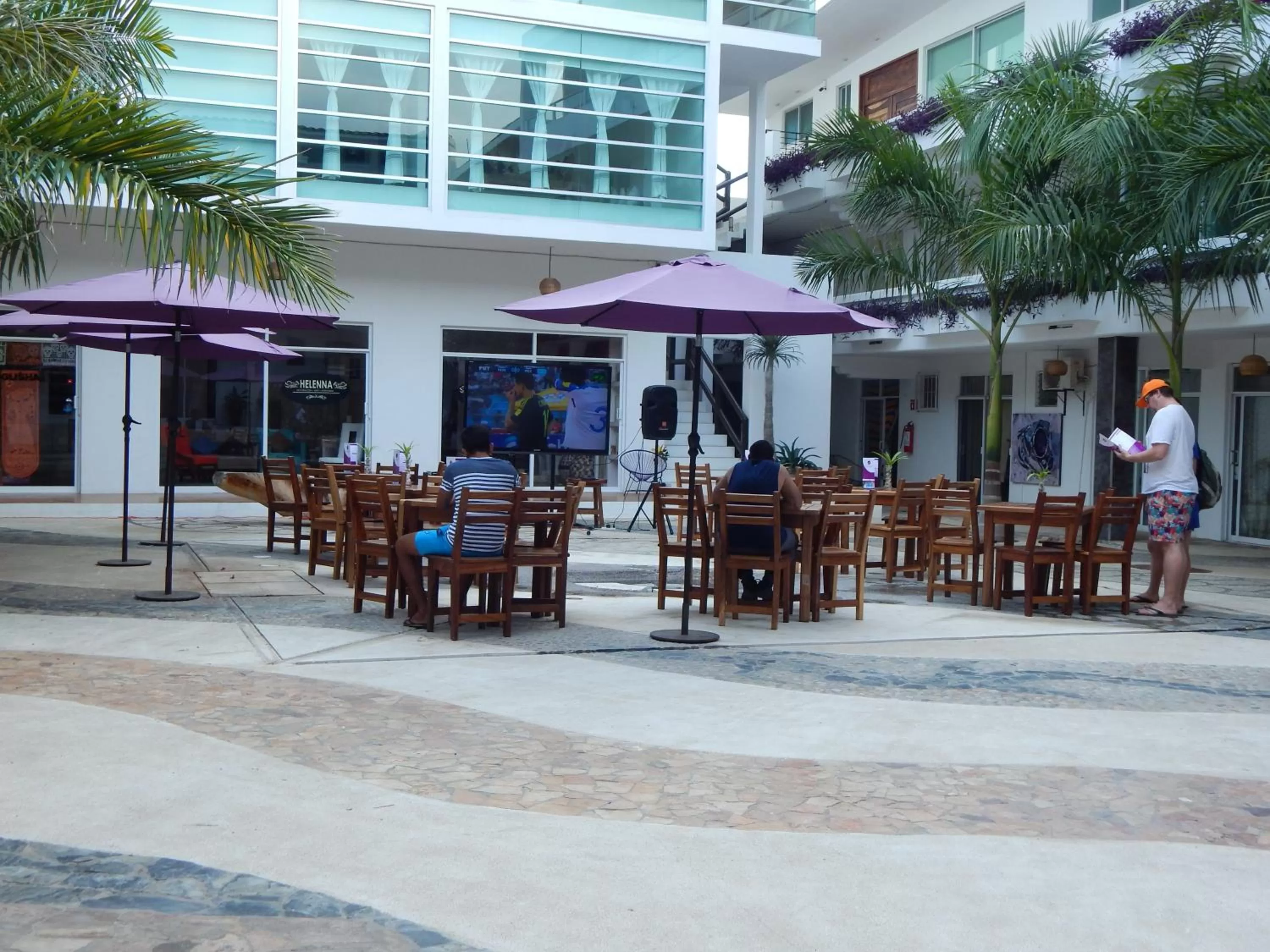 Patio in Hotel Rockaway