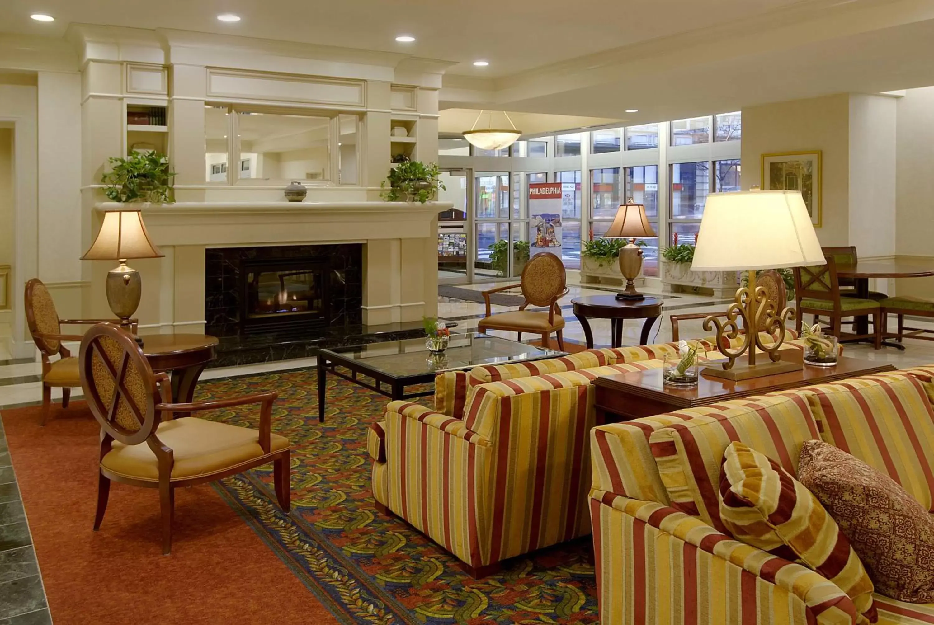 Lobby or reception in Hilton Garden Inn Philadelphia Center City