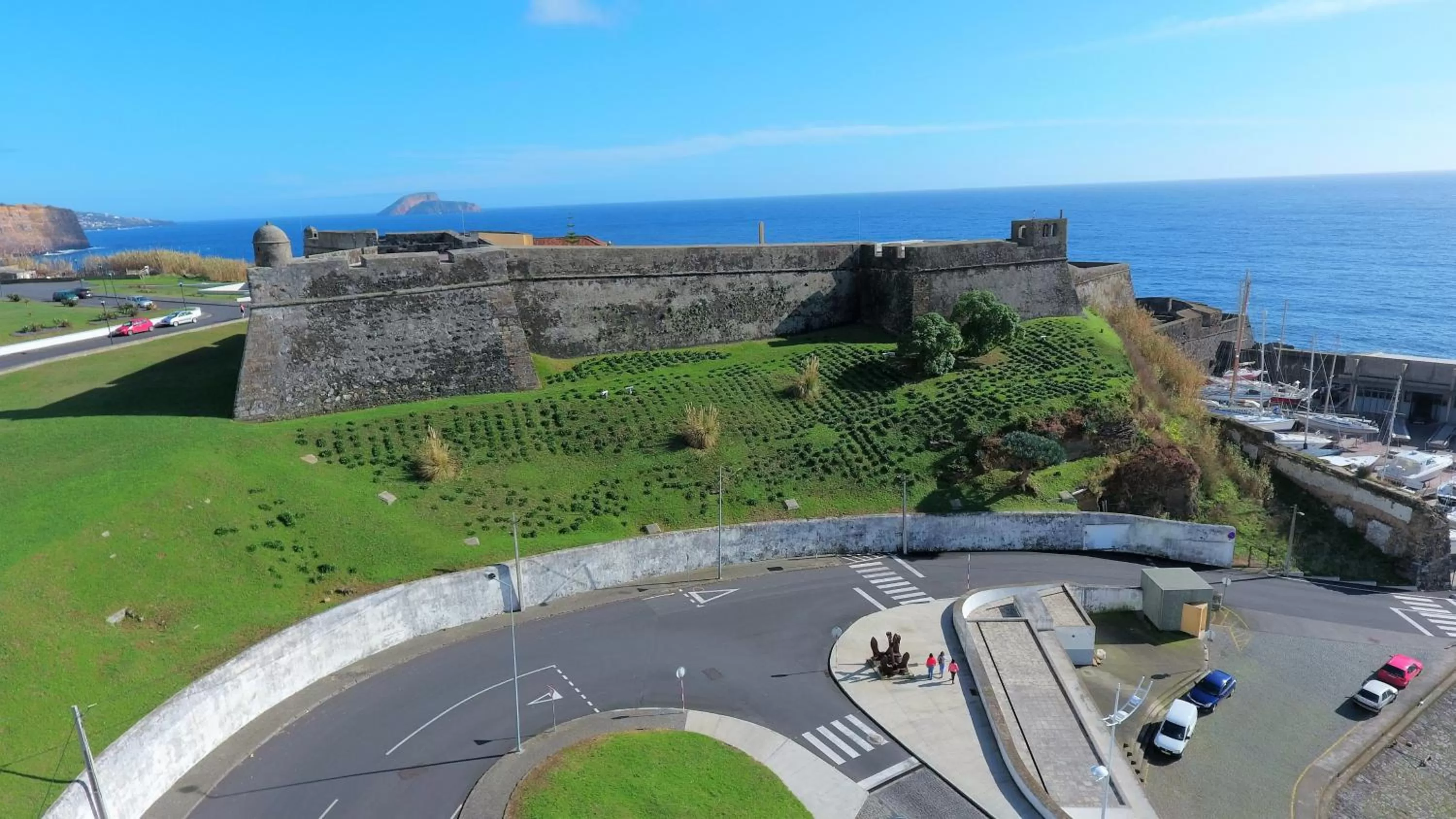 Bird's eye view in Pousada de Angra do Heroismo Castelo de S. Sebastiao