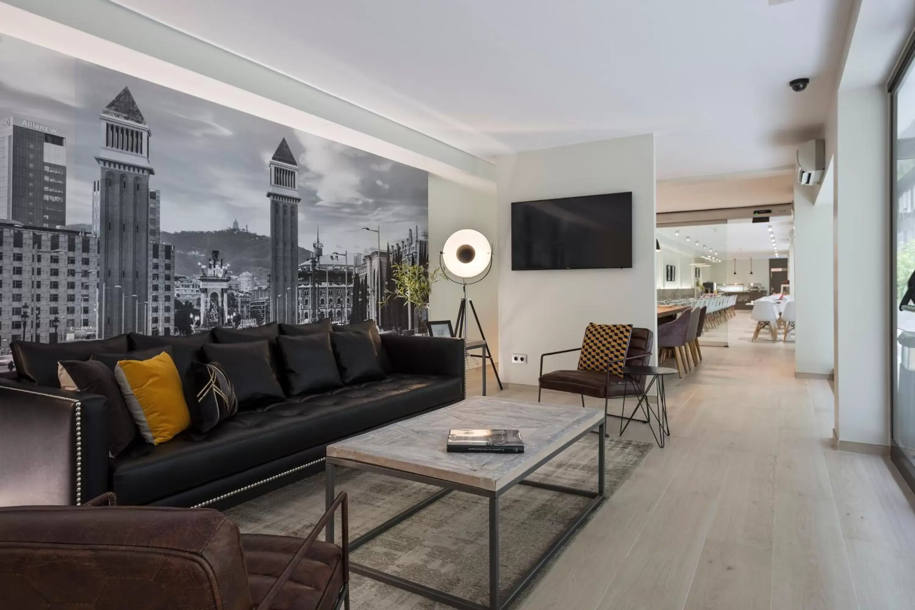Communal lounge/ TV room, Seating Area in Aparthotel Bcn Montjuic