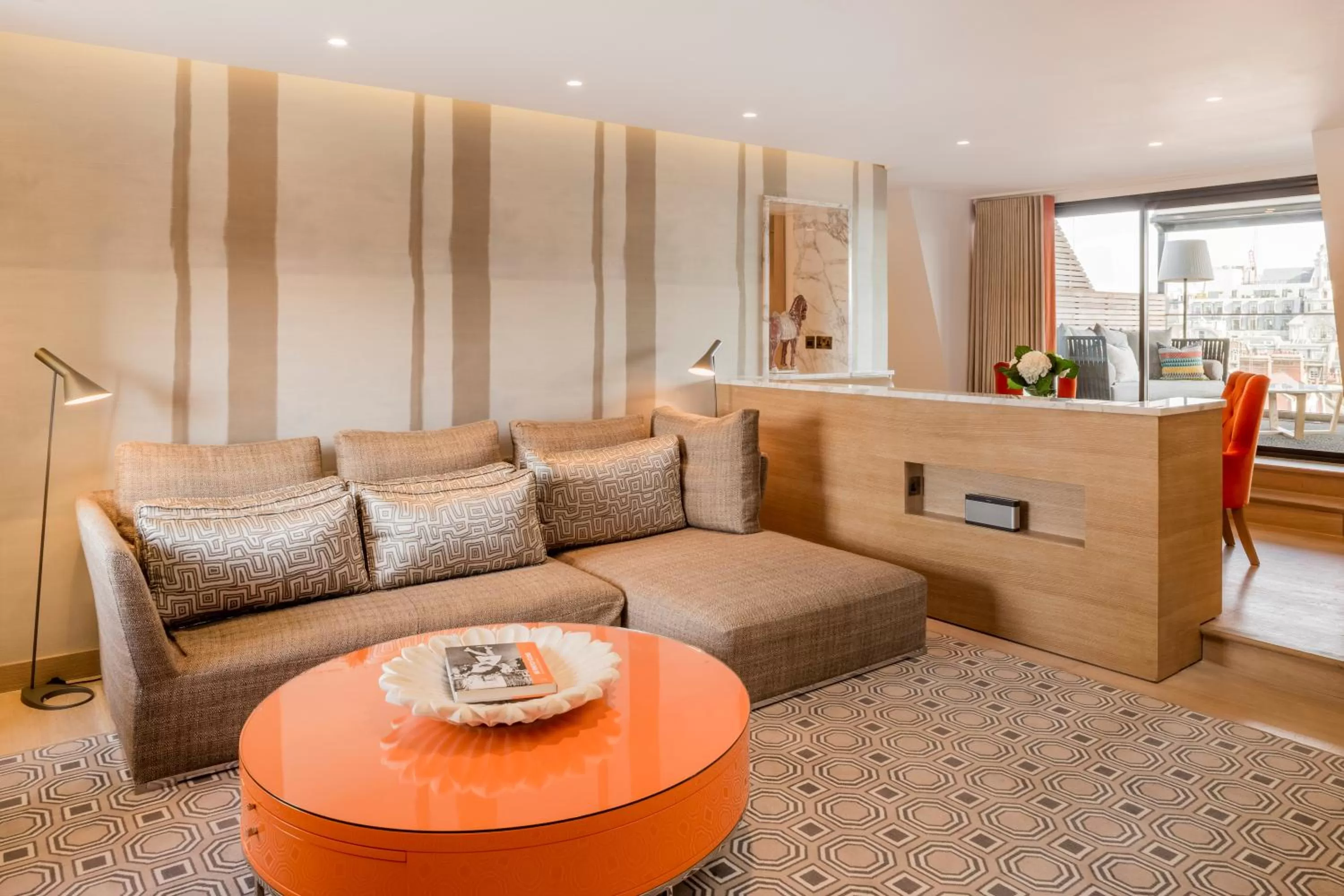 Seating area in The Marylebone Hotel