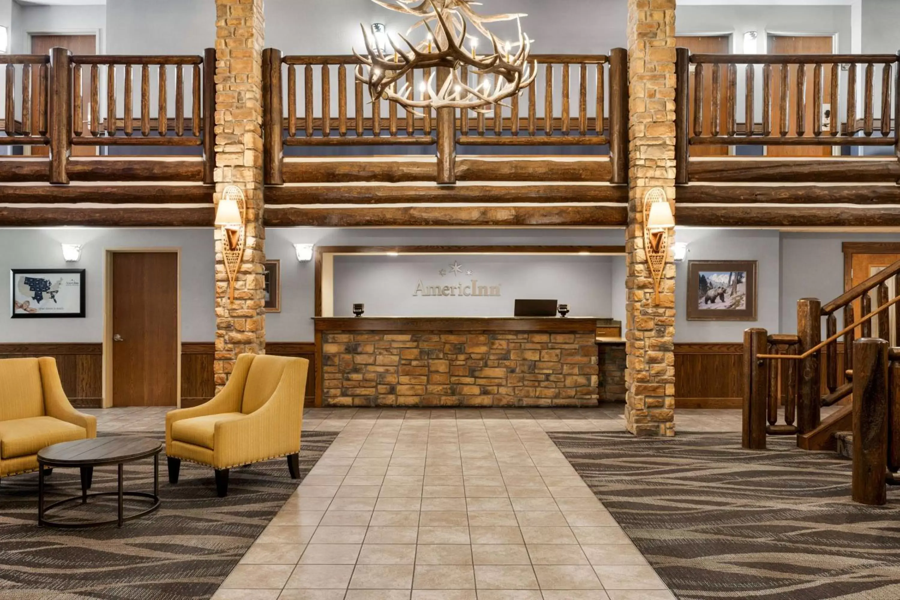 Lobby or reception in AmericInn by Wyndham Laramie Near University of Wyoming Lobby or reception in AmericInn by Wyndham Laramie Near University of Wyoming