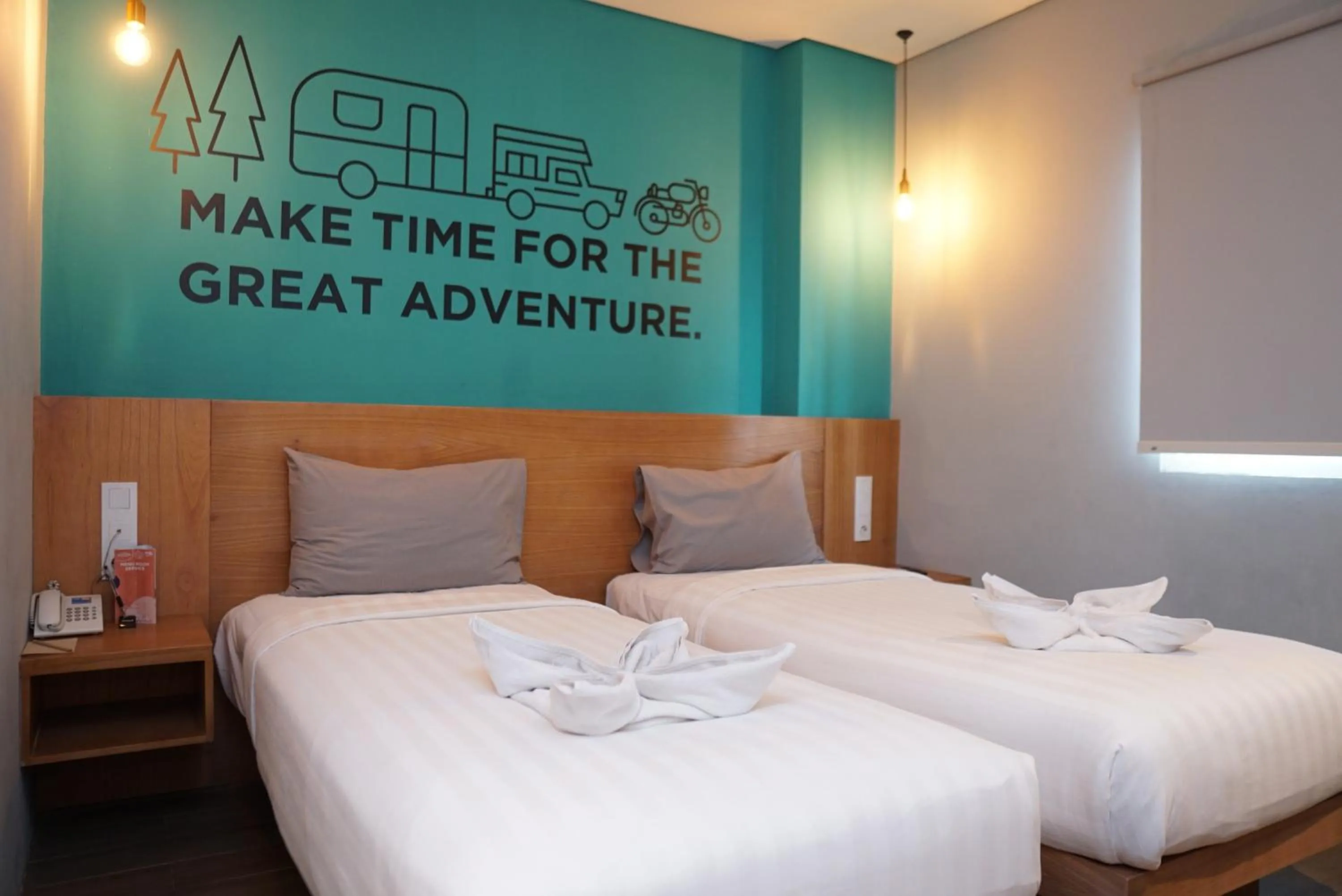 Bed in Radja Art and Boutique Hotel Simpang Lima