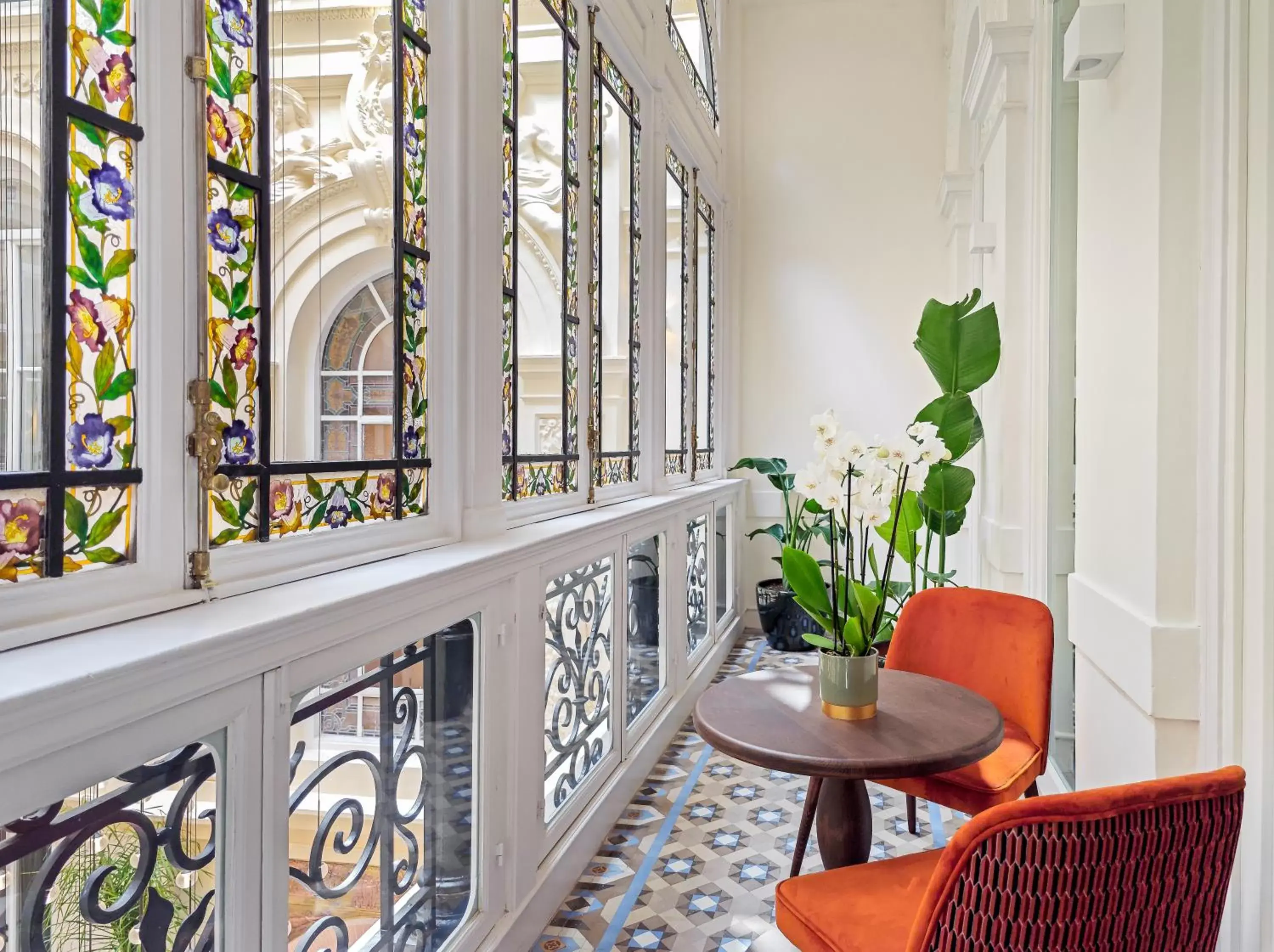 Inner courtyard view in Palacio Gran Vía, a Royal Hideaway Hotel