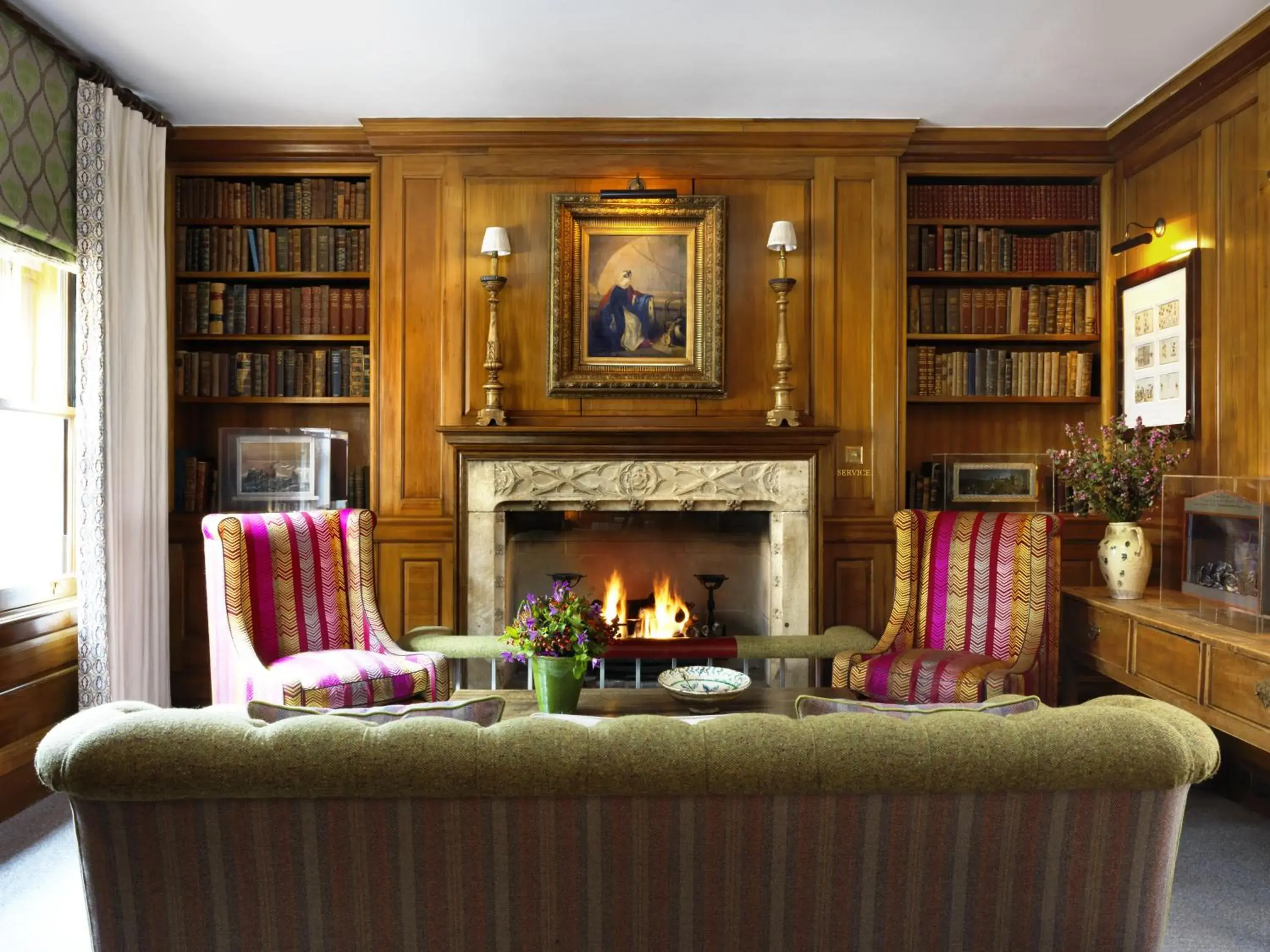 Library in Covent Garden Hotel, Firmdale Hotels