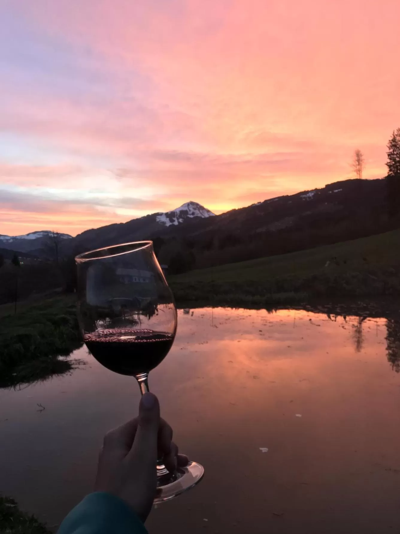 Sunset in Hotel Garni Wieshof