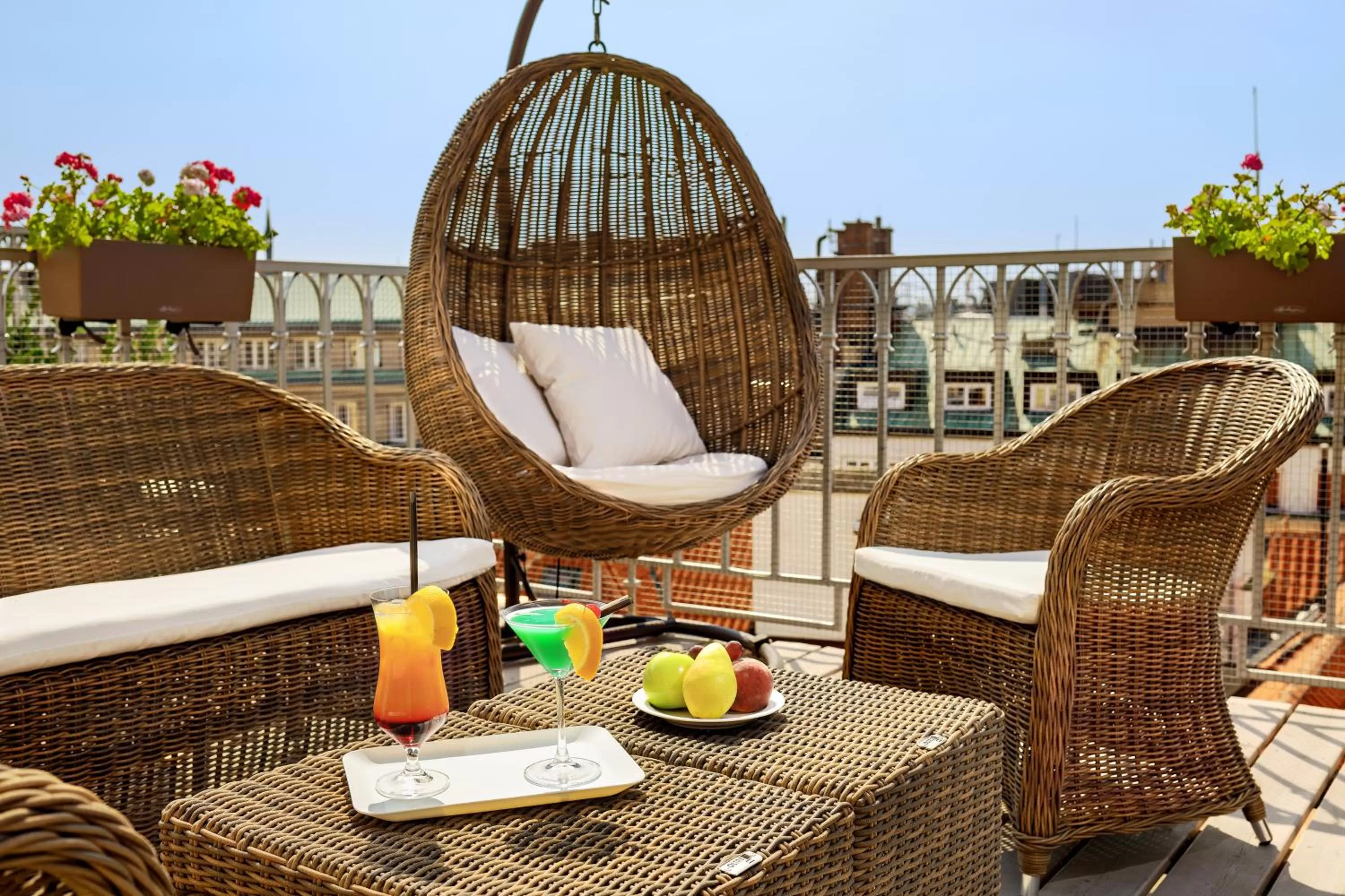 Balcony/Terrace in Grand Hotel Bohemia