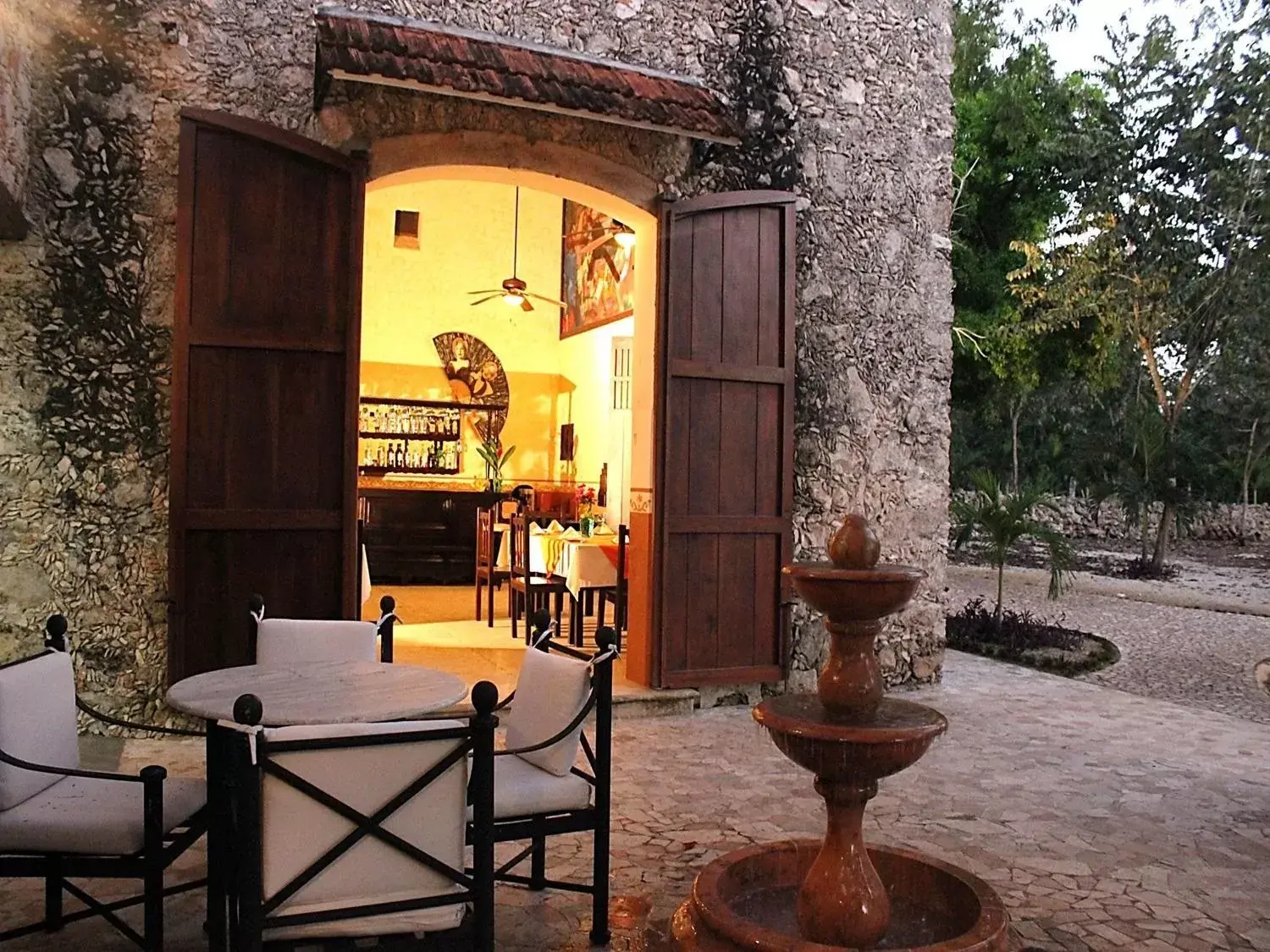 Patio in Hacienda Kaan Ac