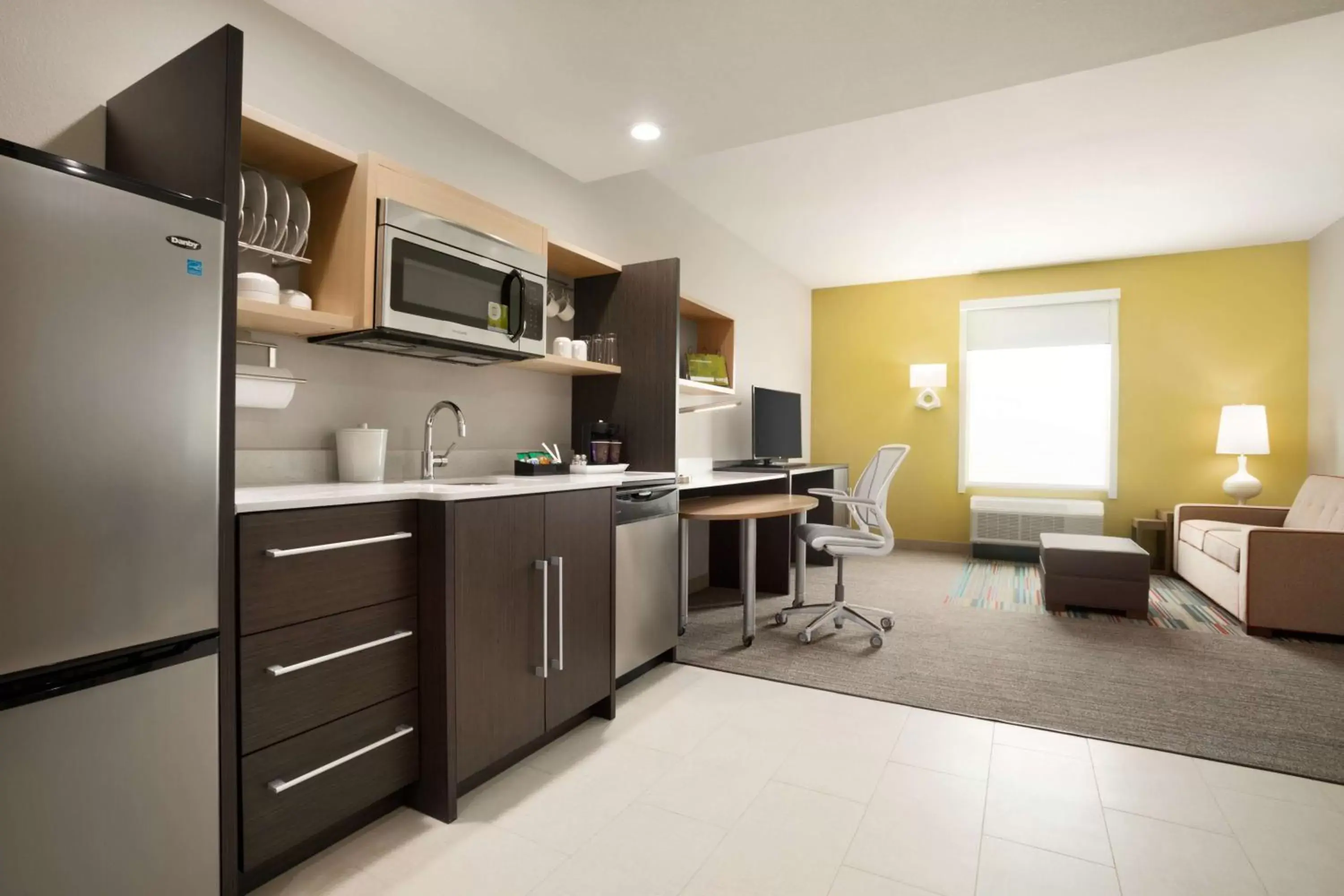 Bedroom, Kitchen/Kitchenette in Home2 Suites by Hilton Houston Webster