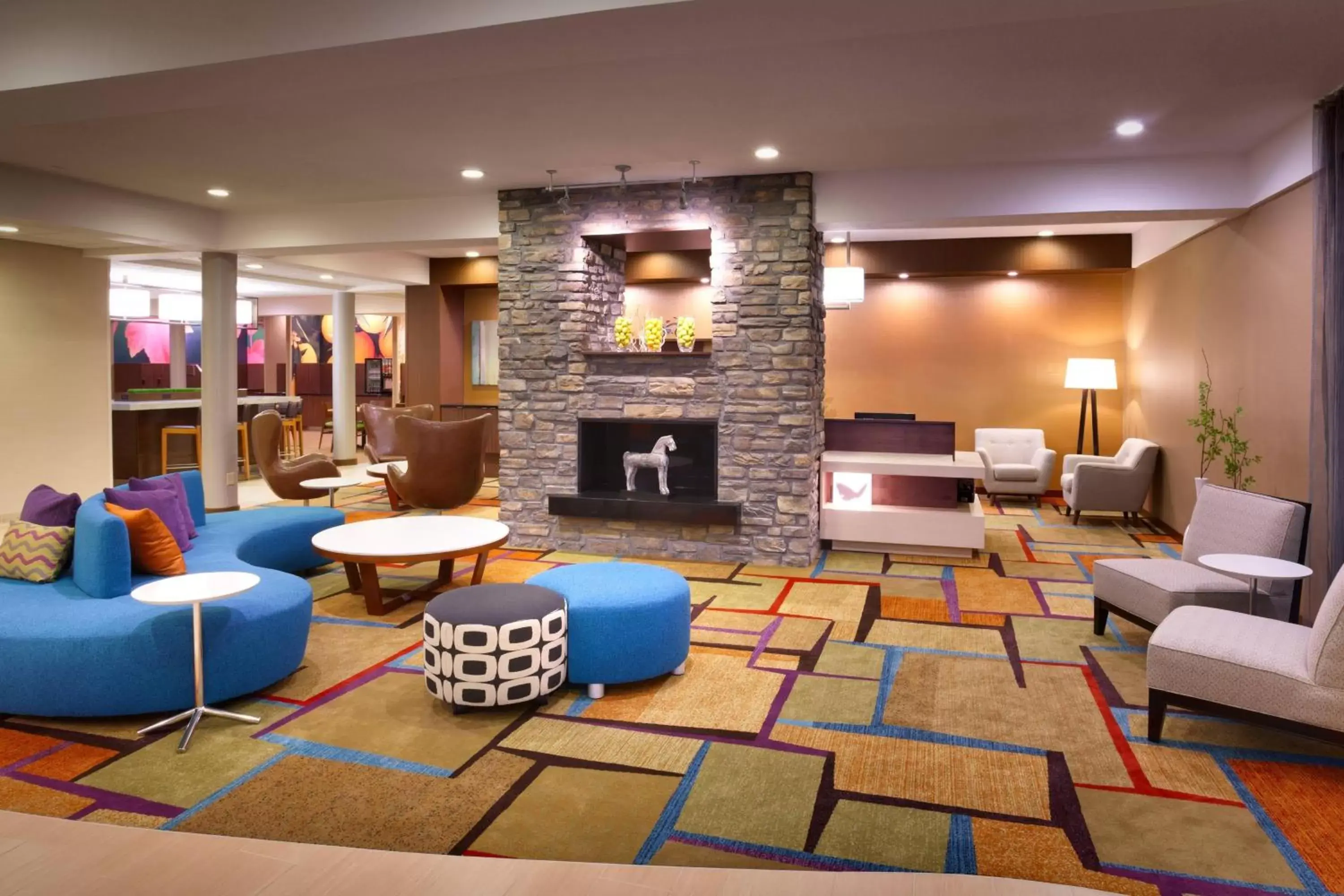 Lobby or reception, Lounge/Bar in Fairfield Inn & Suites by Marriott Salt Lake City Downtown