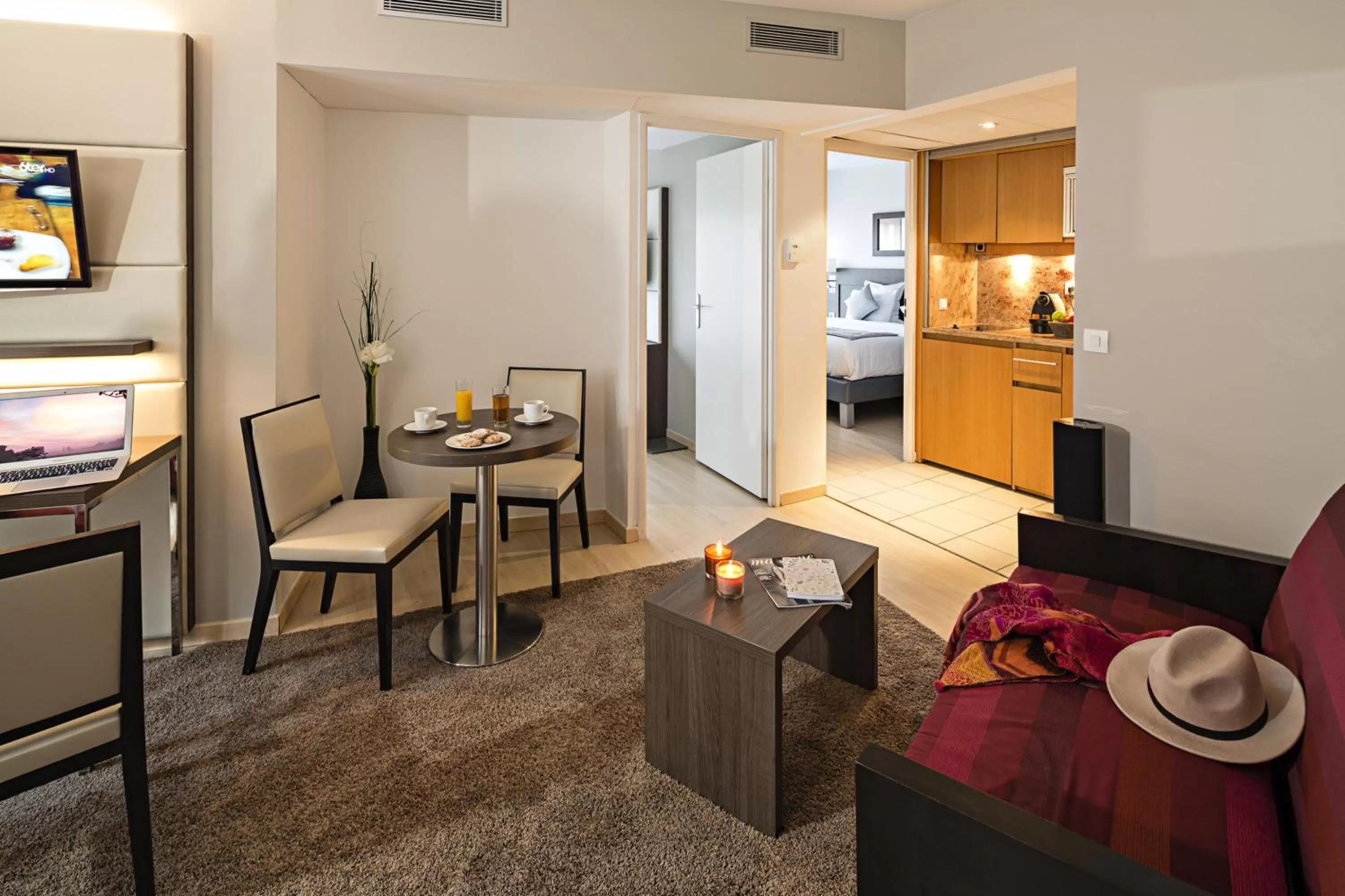 Living room in Residhome Courbevoie La Défense