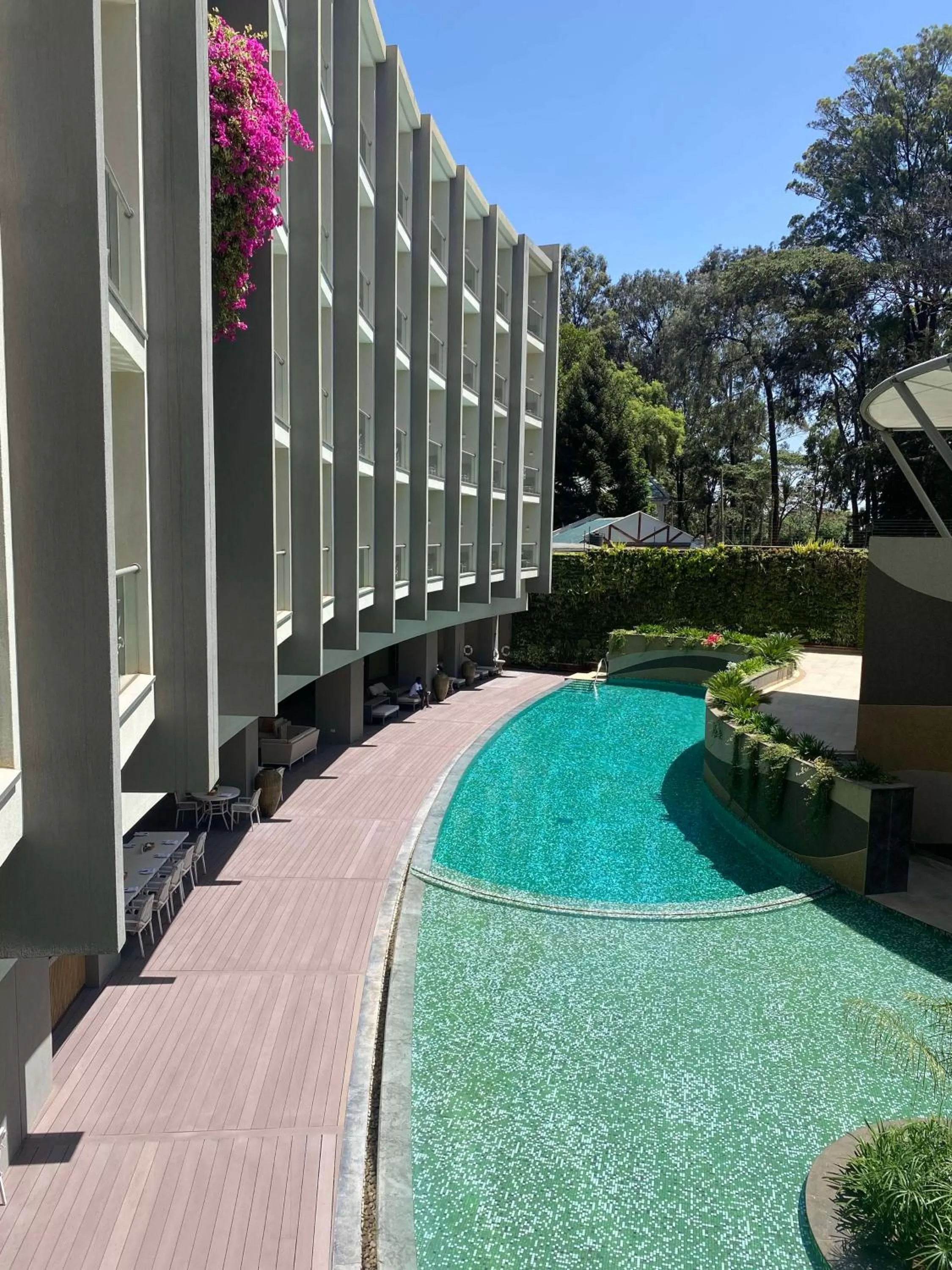 Pool view in Radisson Blu Hotel & Residence Nairobi Arboretum