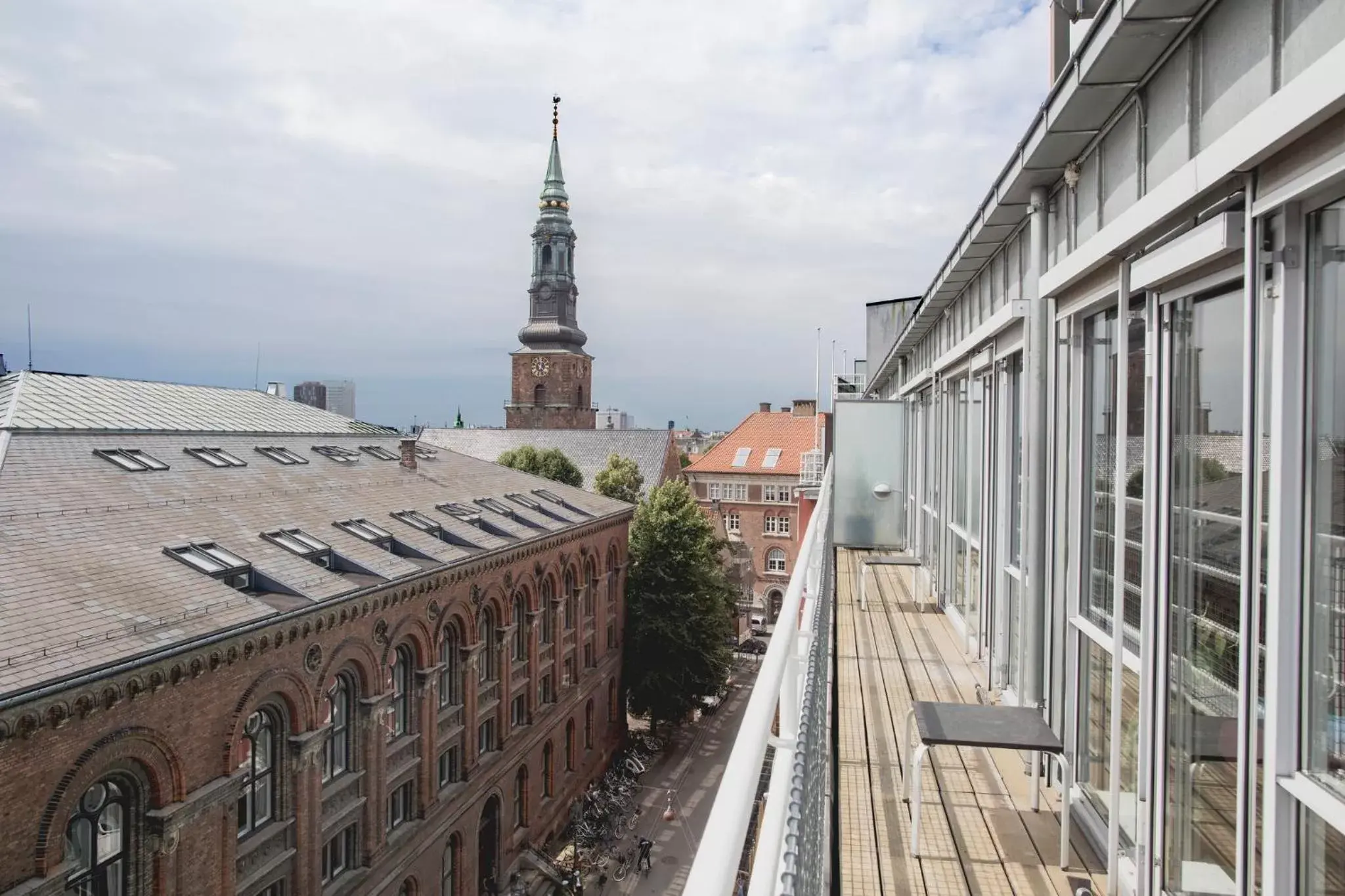 Balcony/Terrace in Hotel Skt Petri