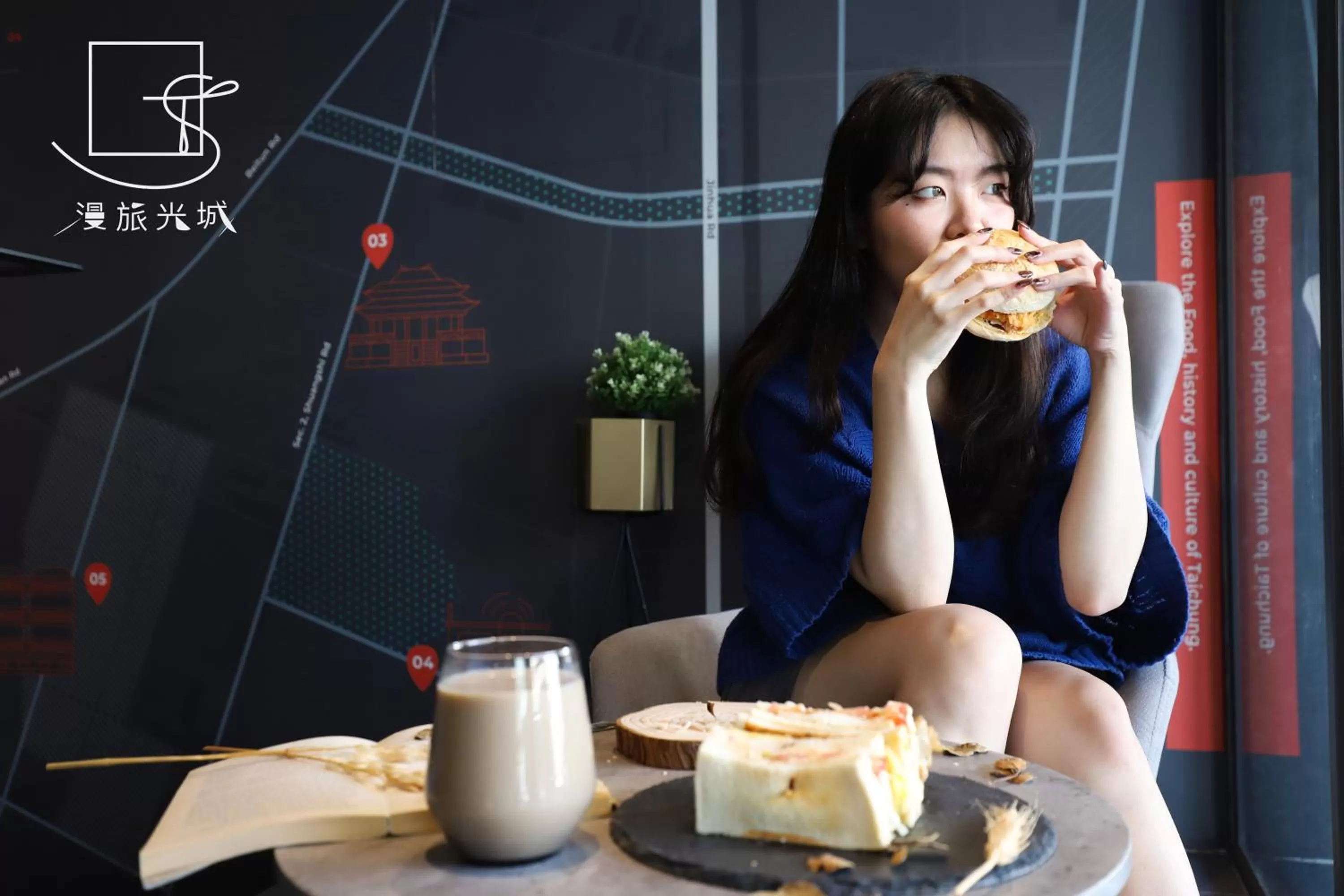 Food close-up in Slow Town Hotel-Glowing