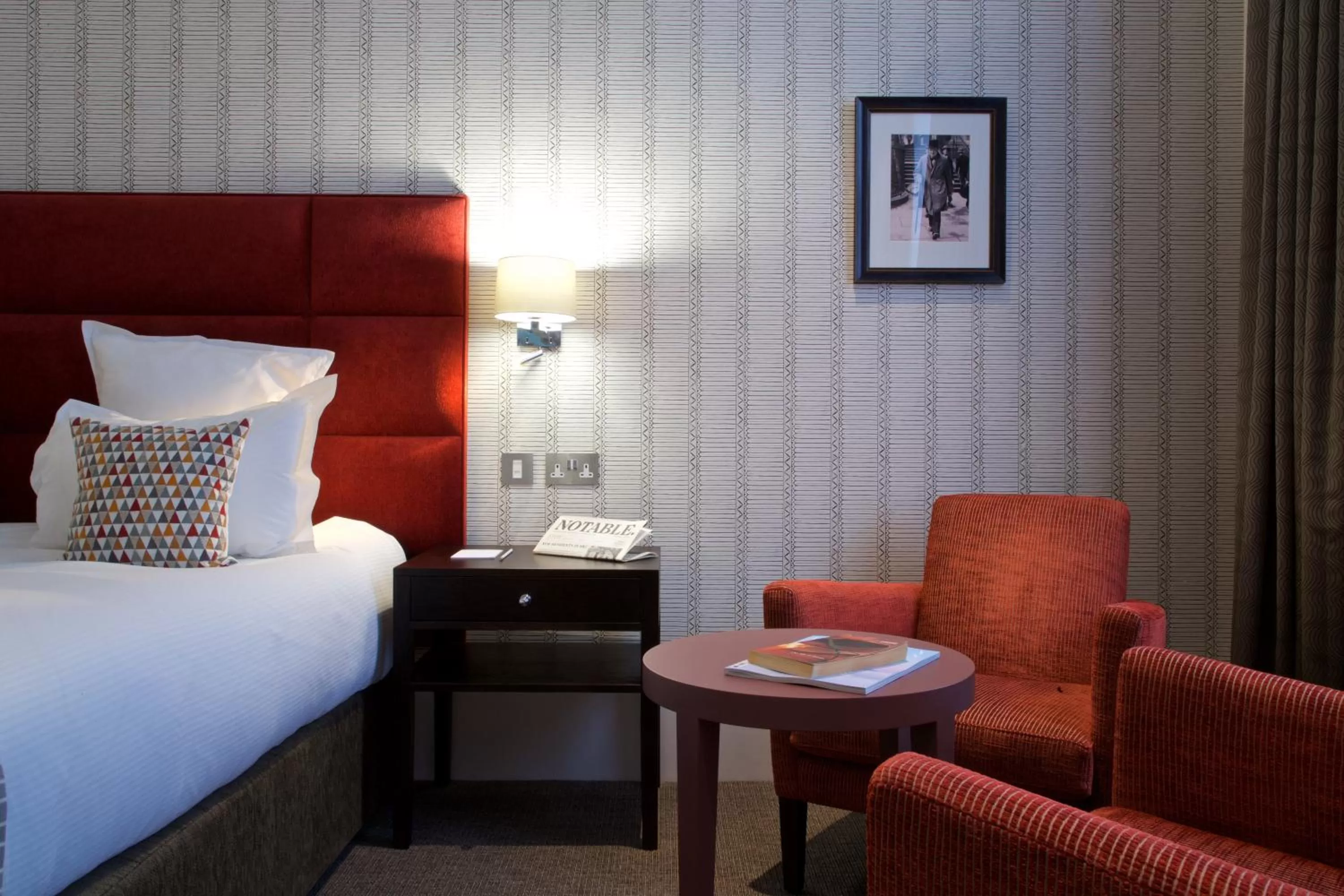 Bed in 54 Queen's Gate Hotel