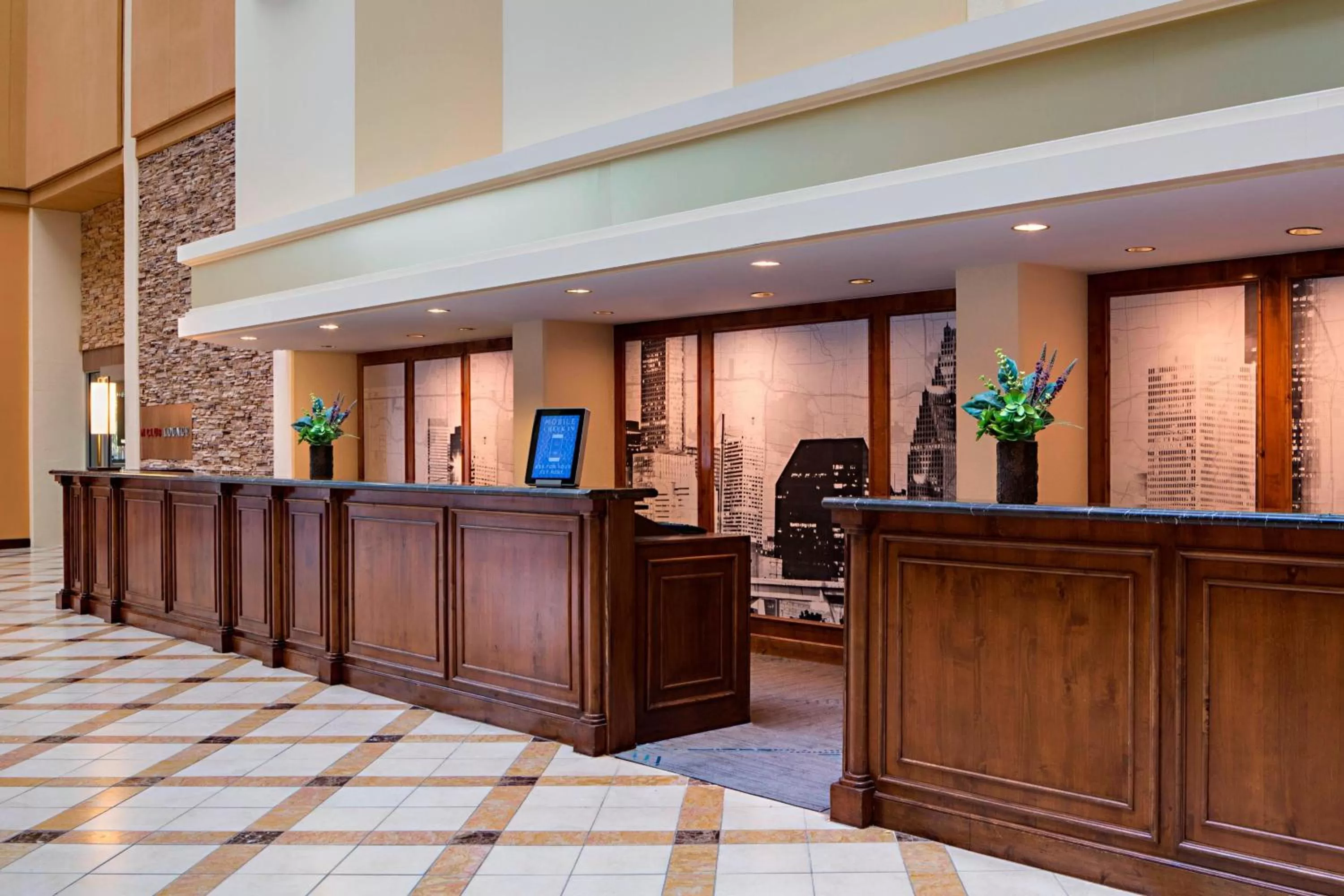 Lobby or reception in Houston Marriott Westchase