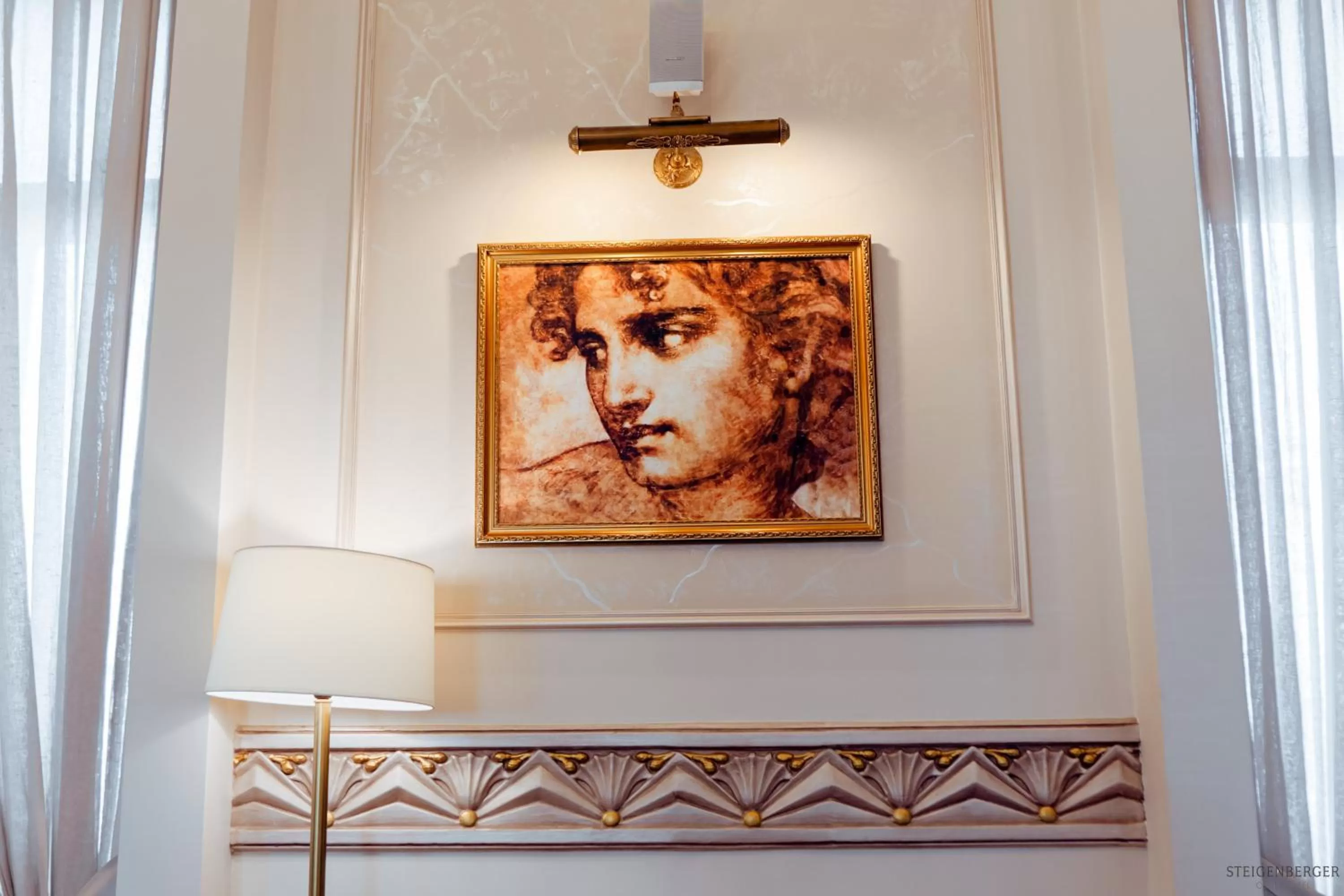 Decorative detail in Steigenberger Cecil Hotel Alexandria