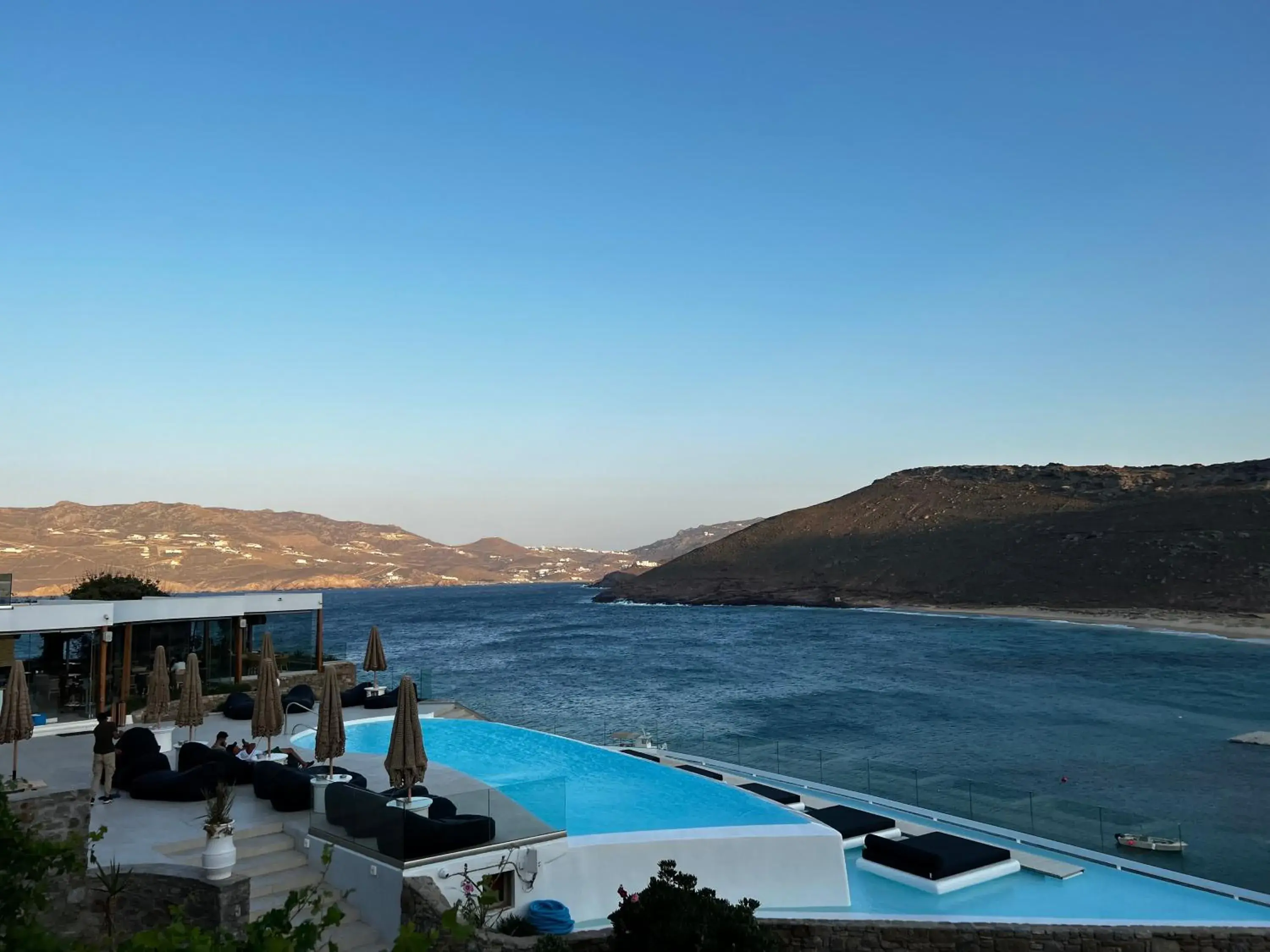 View (from property/room), Swimming Pool in Panormos Village