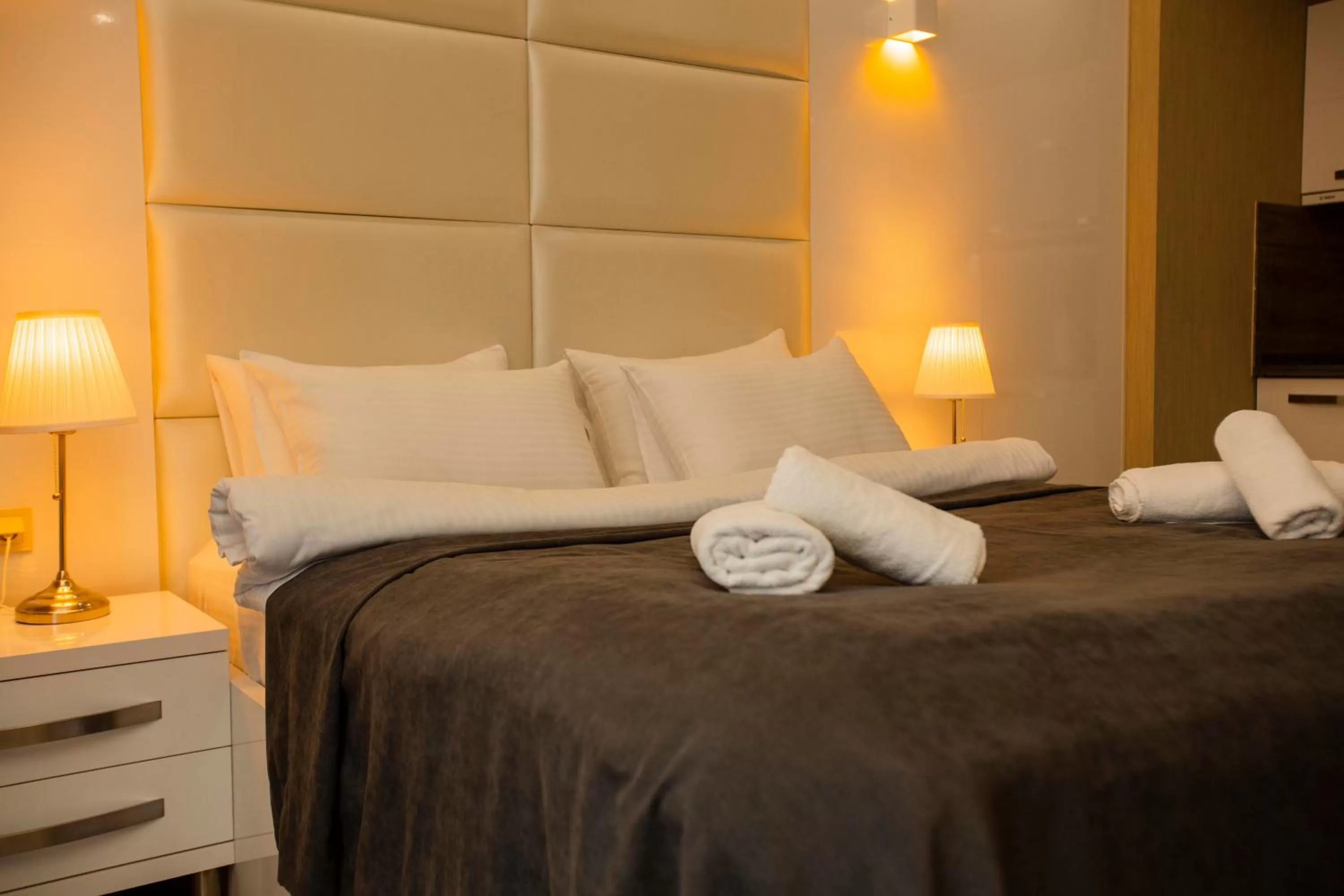 Living room, Bed in Holiday Lux Sea Towers Batumi