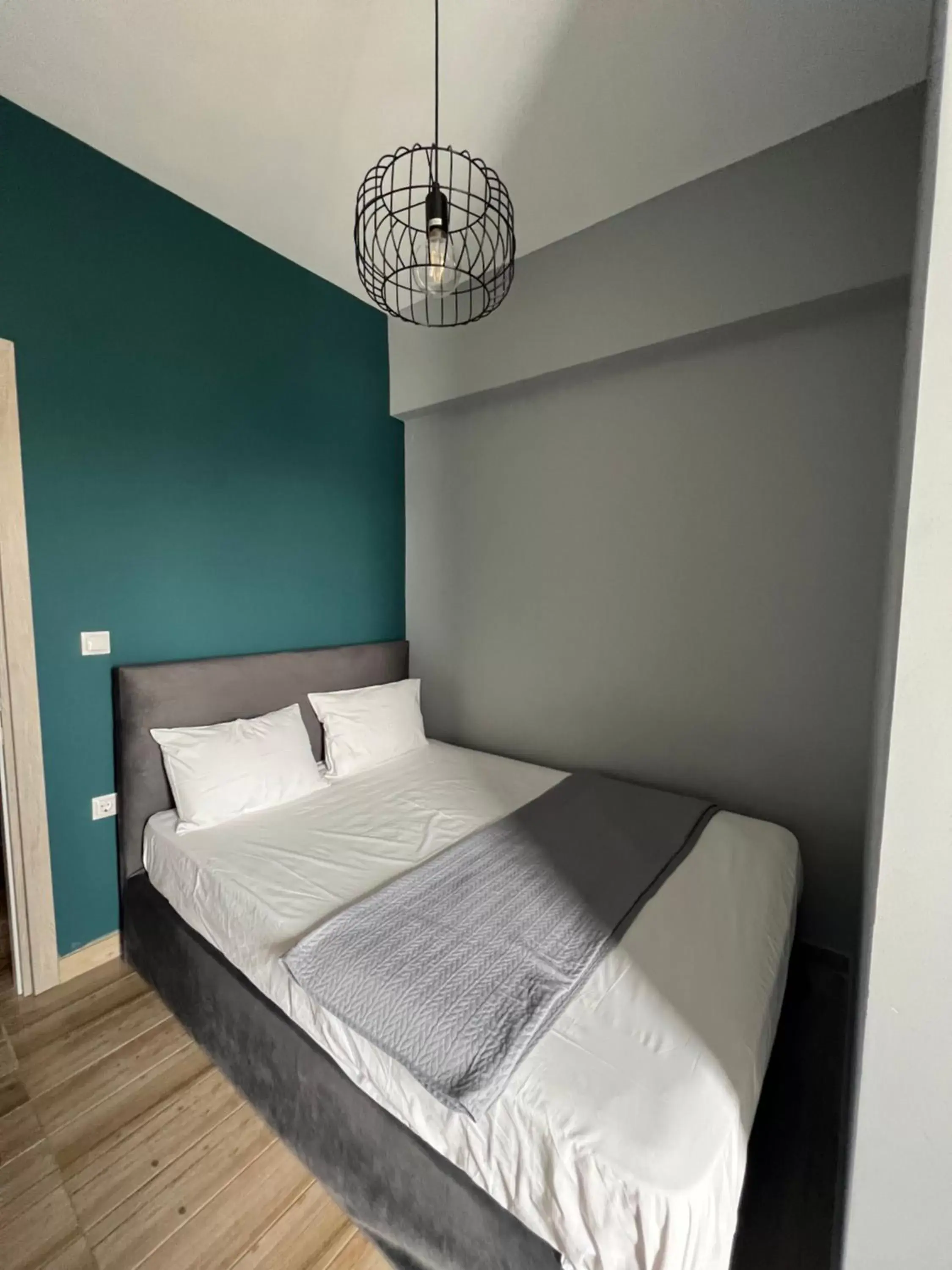 Bed in SPN.SPIROS APARTMENTS PREVEZA