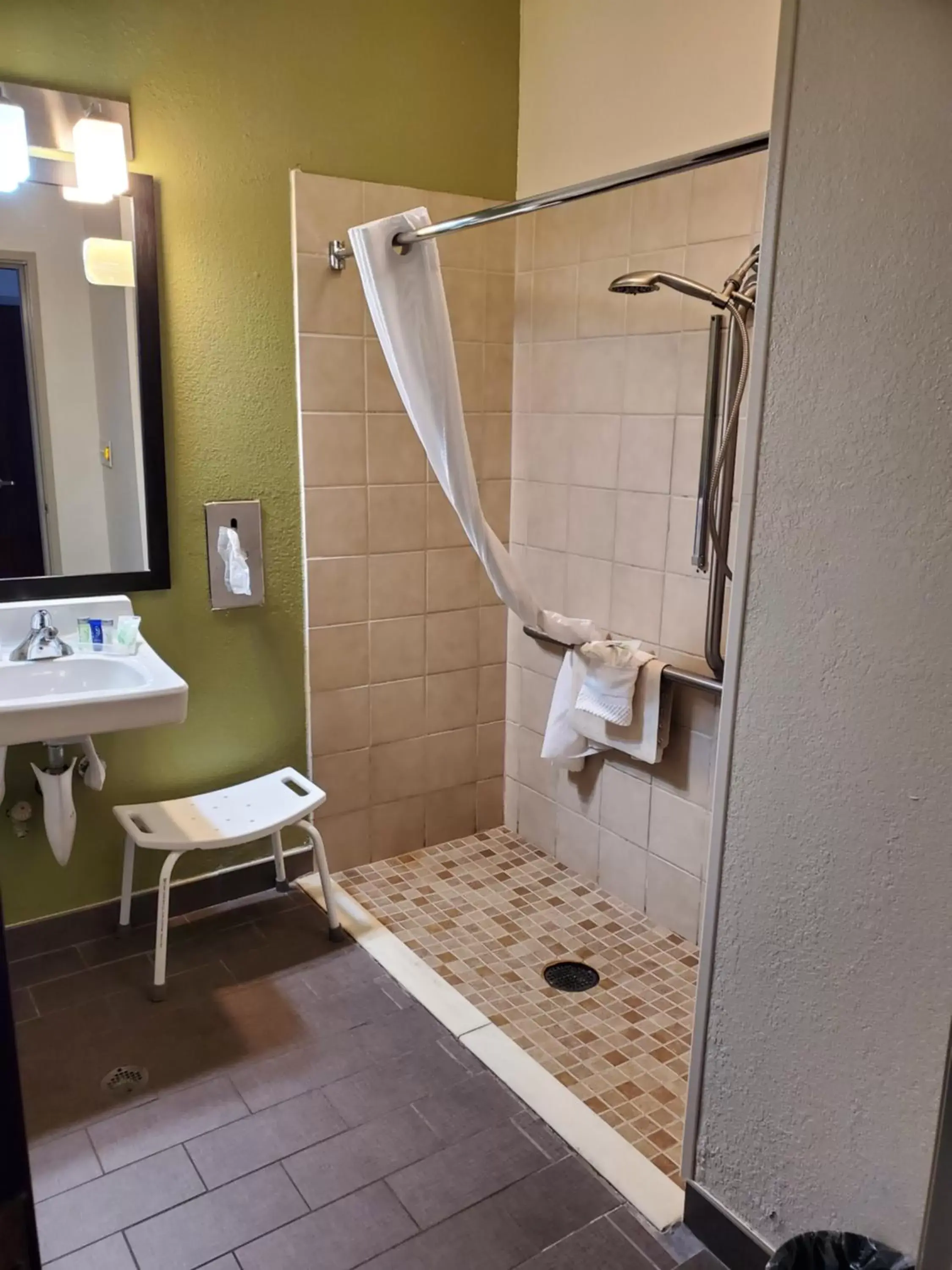 Bathroom in Sleep Inn & Suites Jacksonville near Camp Lejeune