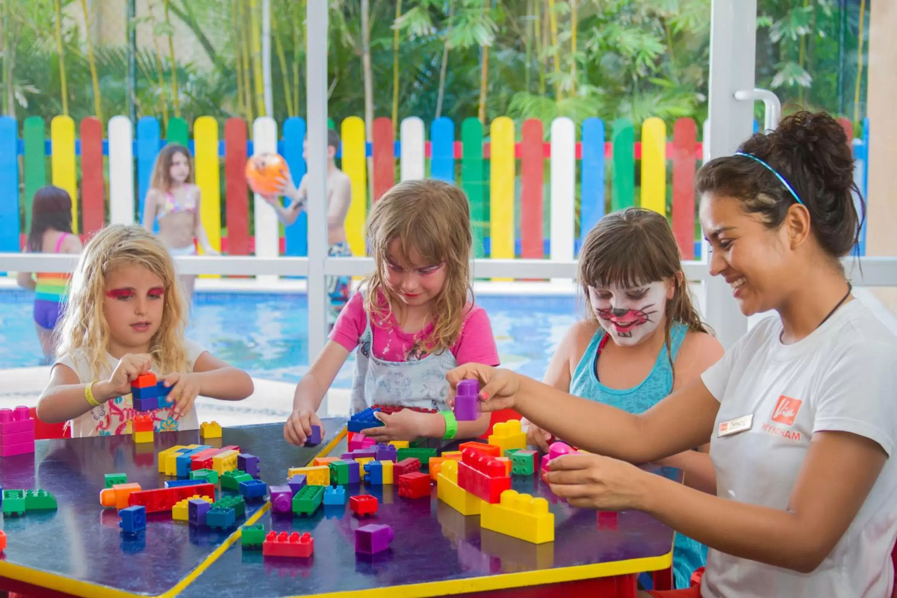 group of guests, Children in Viva Azteca by Wyndham, A Trademark All Inclusive Resort