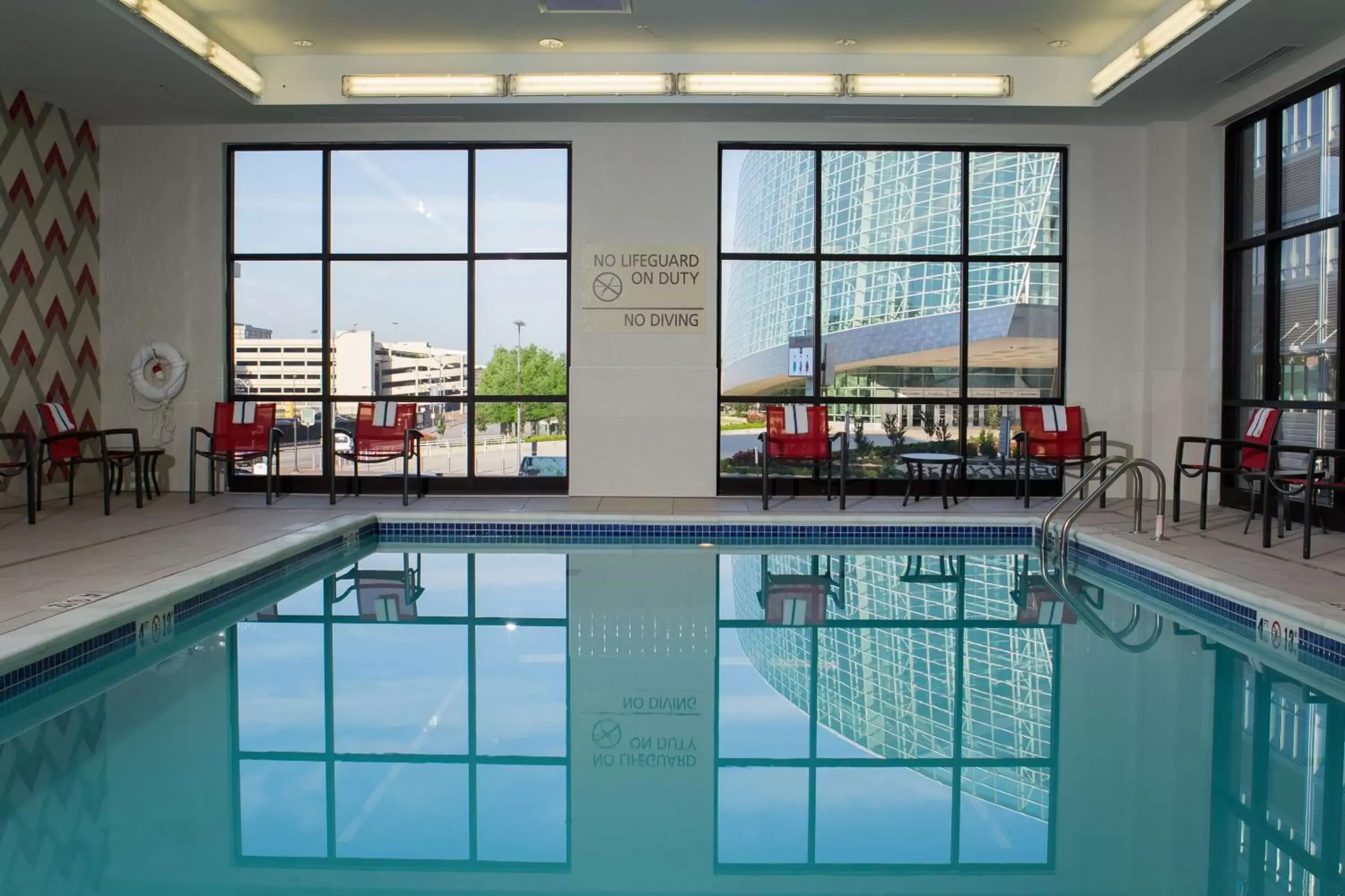 Pool view, Swimming Pool in Hampton Inn & Suites Tulsa Downtown, Ok