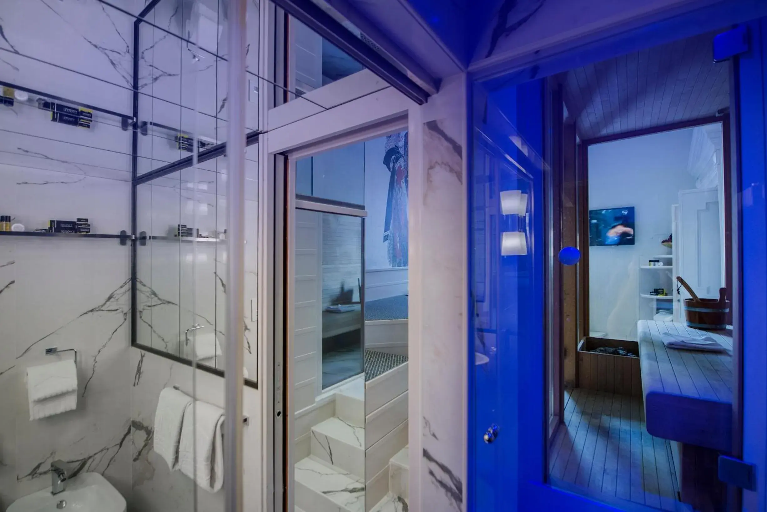 Sauna, Bathroom in Torre Argentina Relais - Residenze di Charme